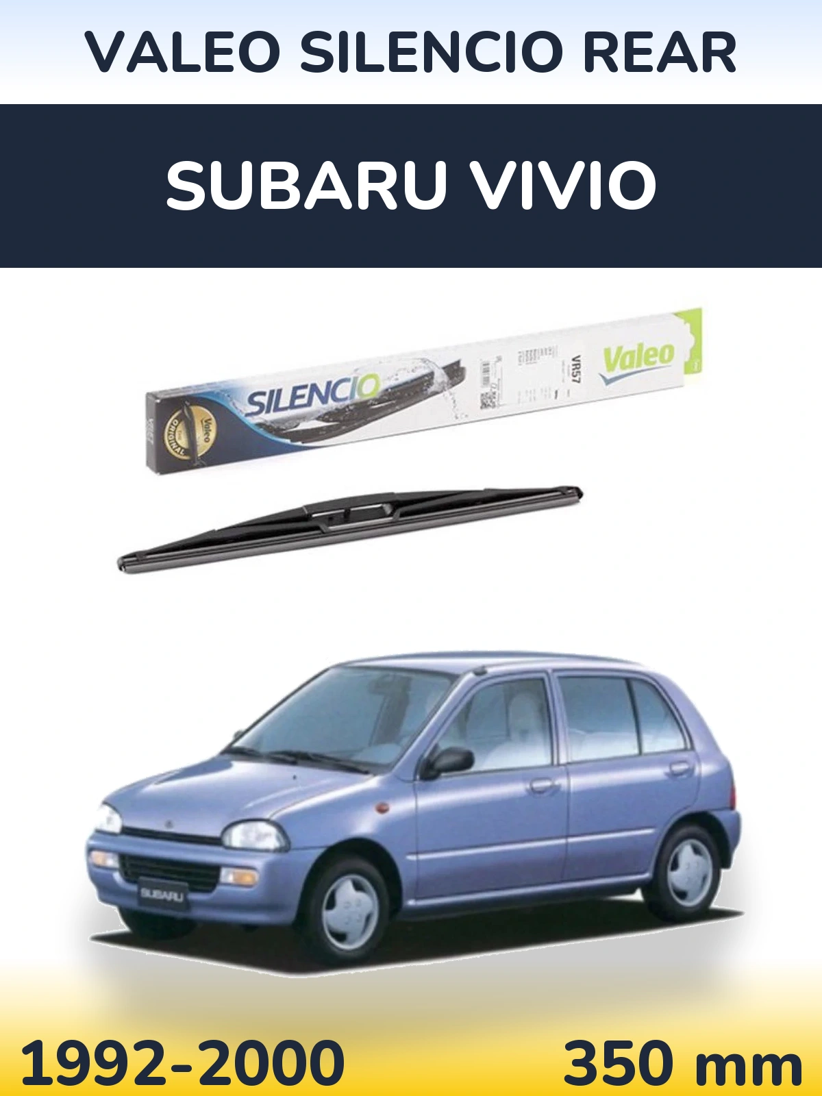 Torkarblad Valeo Silencio Rear för Subaru Vivio