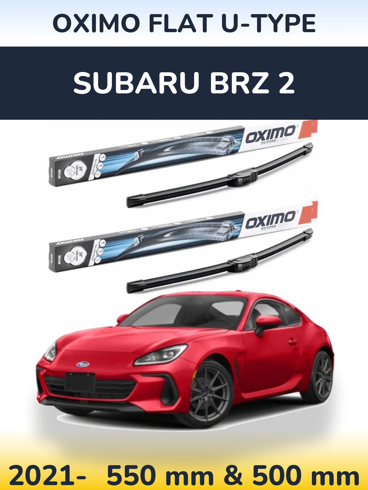 Torkarblad Oximo Flat U-type för Subaru BRZ 2