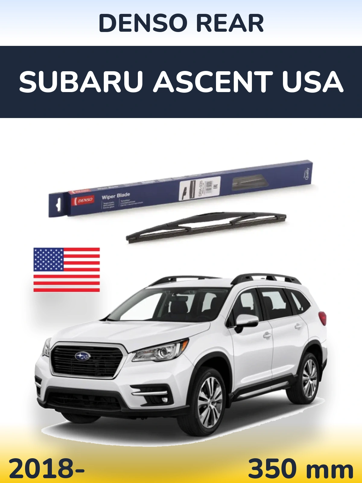 Torkarblad Denso Rear för Subaru Ascent USA