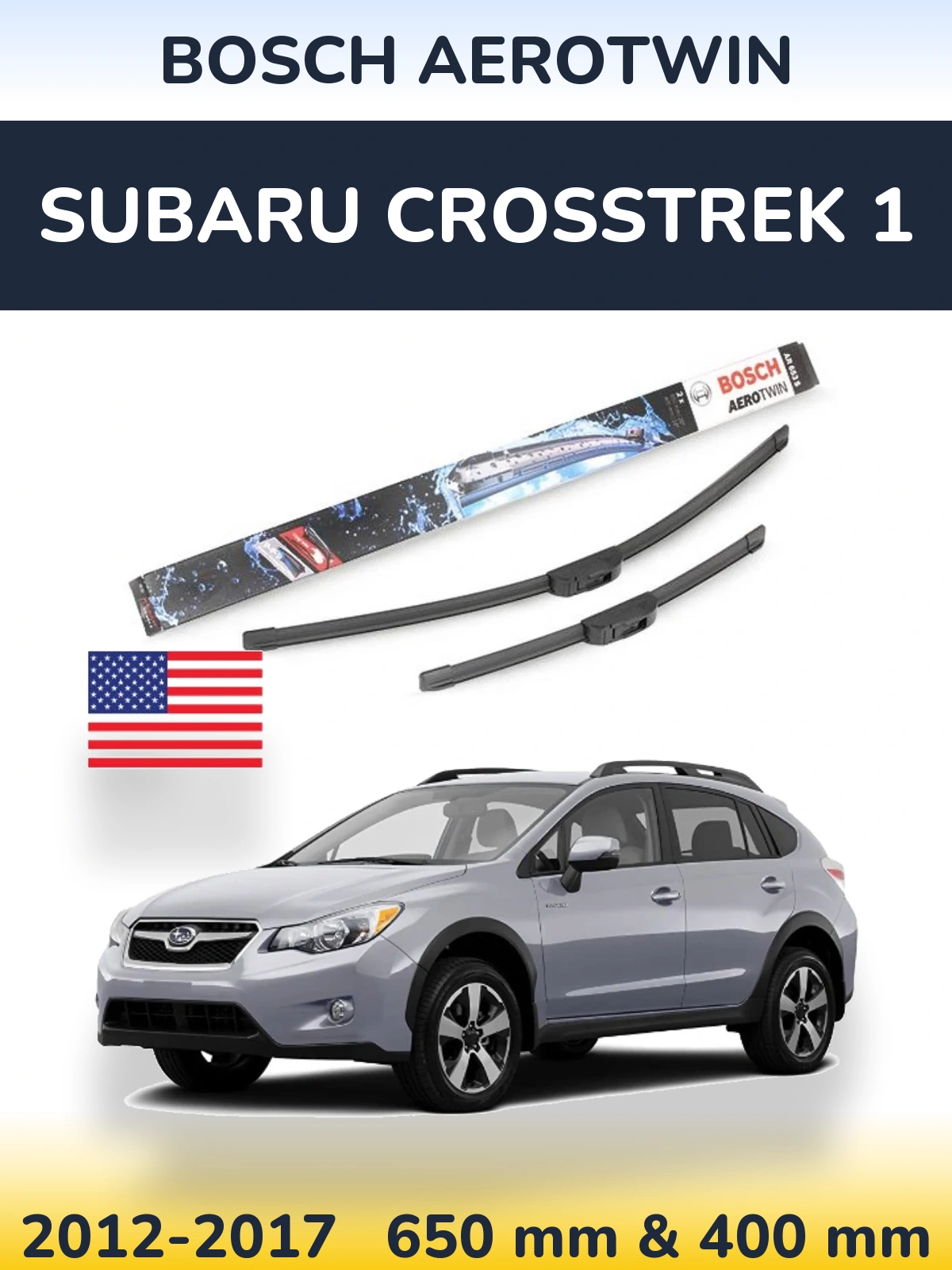 Torkarblad BOSCH AeroTwin för Subaru Crosstrek 1