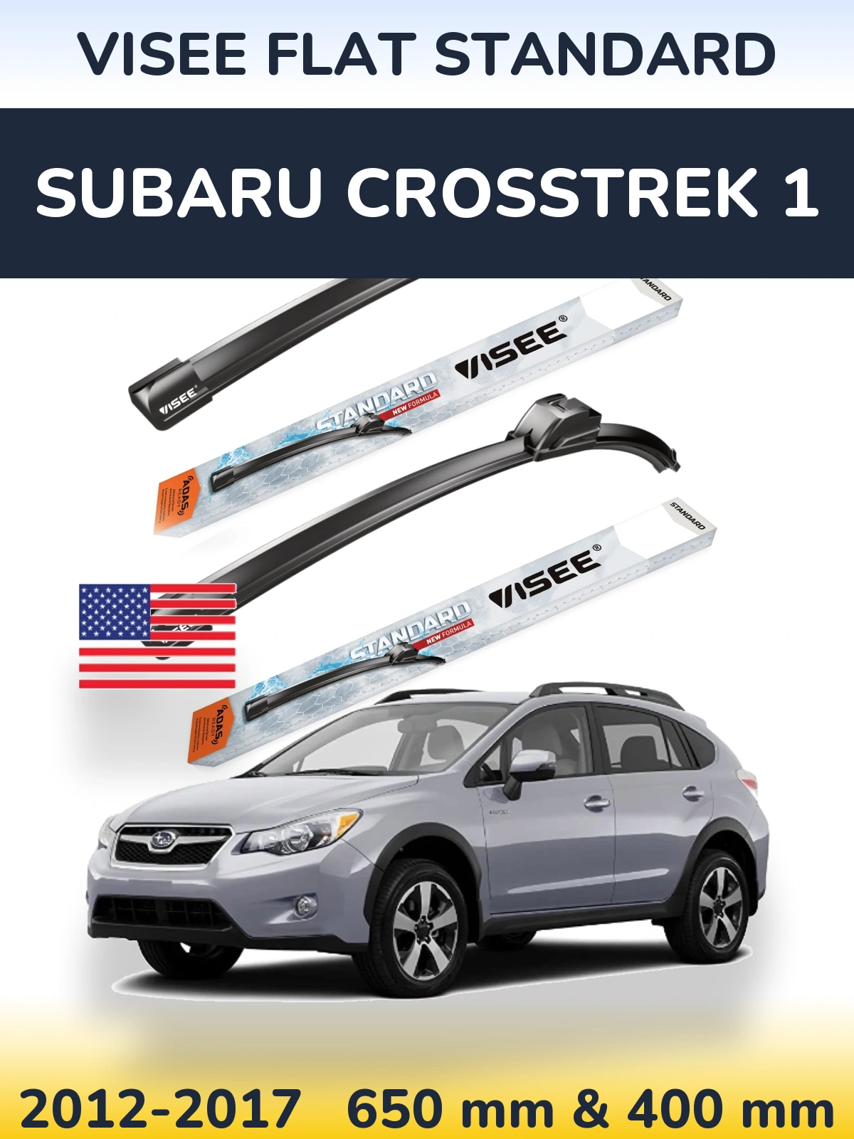 Torkarblad VISEE FLAT STANDARD för Subaru Crosstrek 1