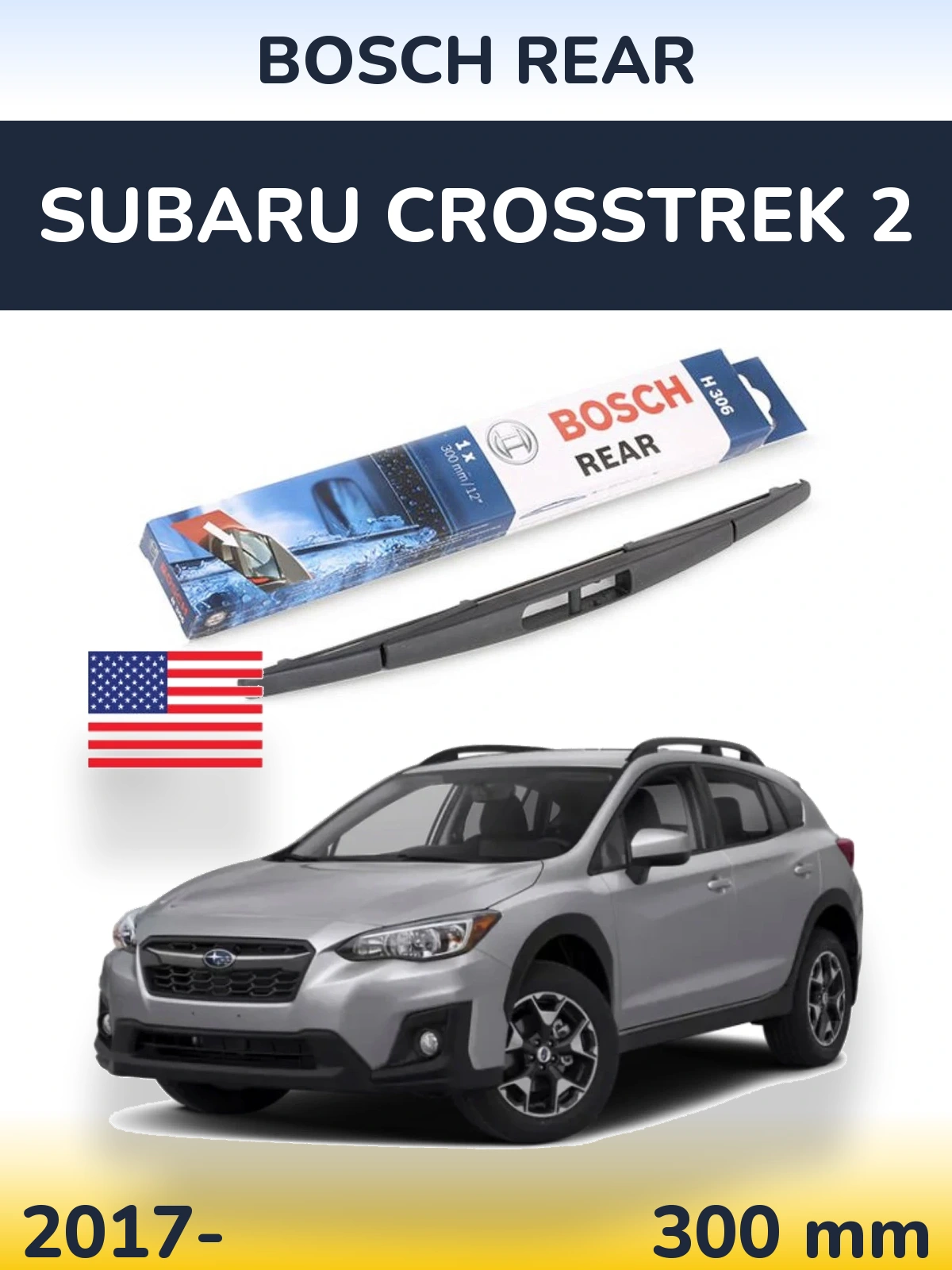 Torkarblad BOSCH Rear för Subaru Crosstrek 2