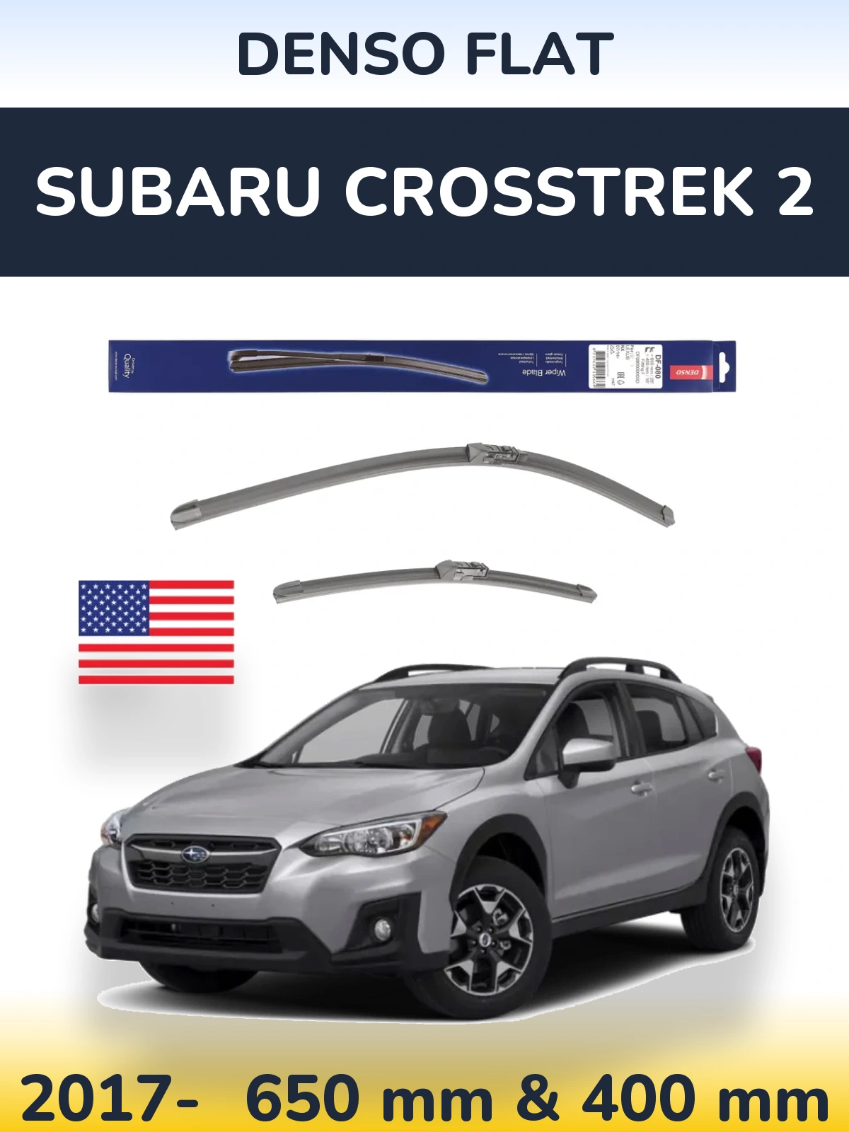 Torkarblad Denso Flat för Subaru Crosstrek 2