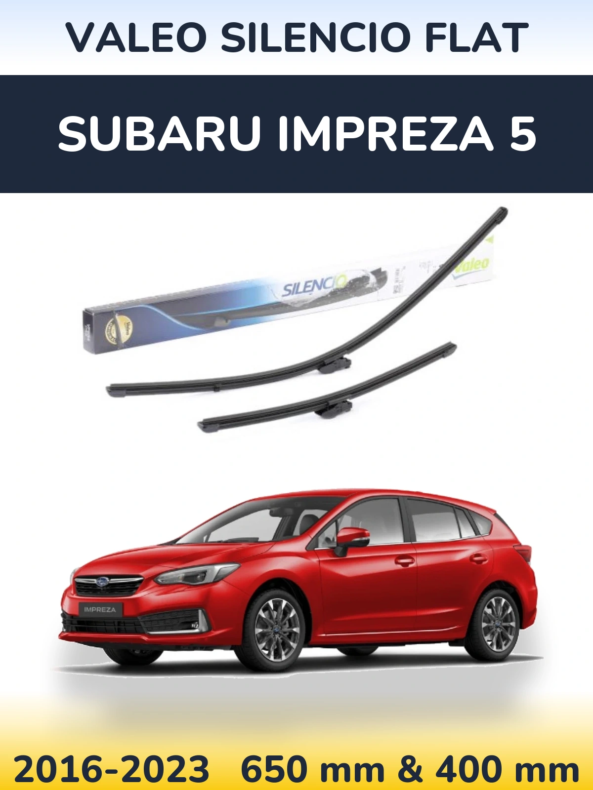 Torkarblad Valeo Silencio Flat för Subaru Impreza 5