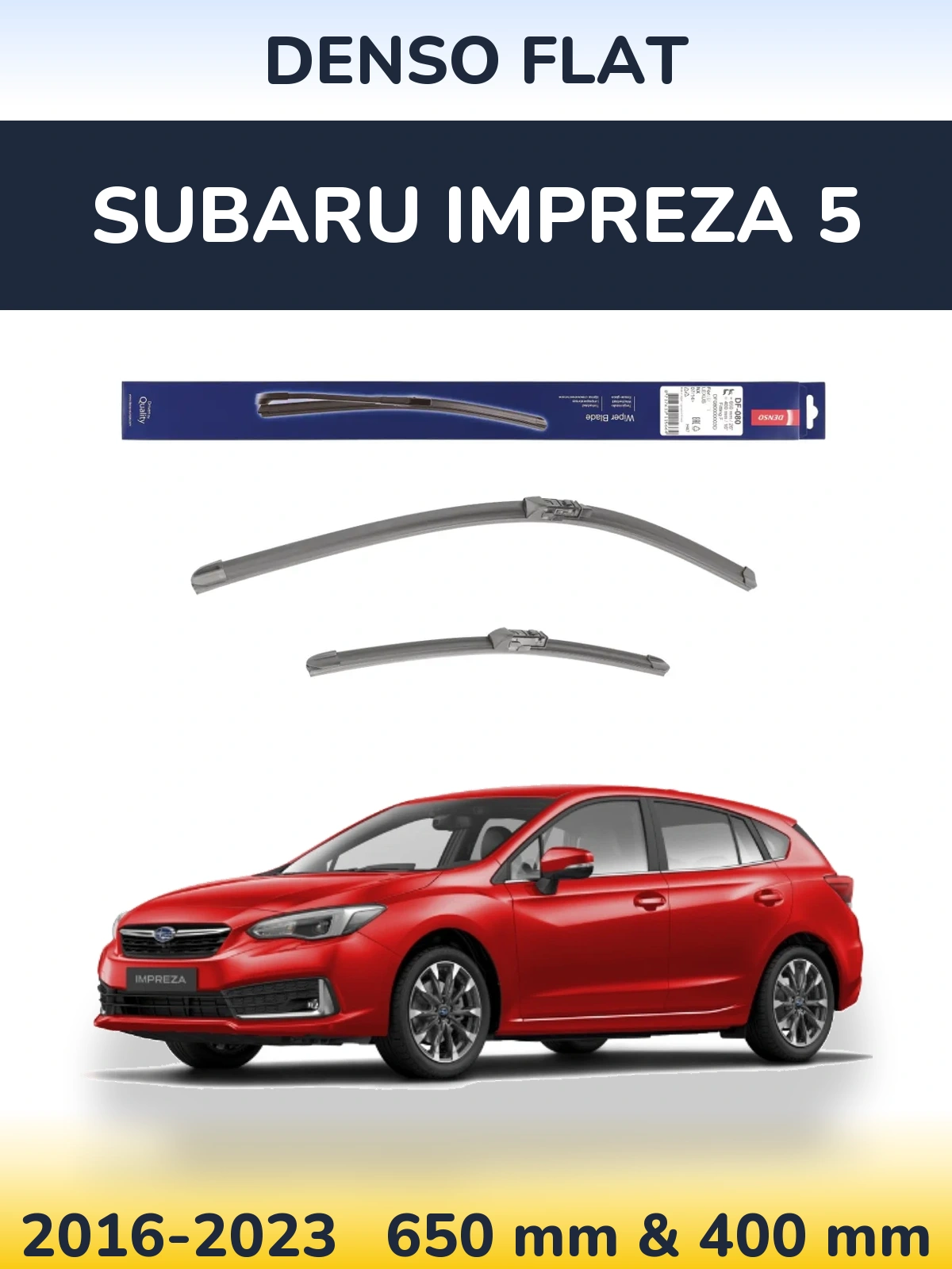Torkarblad Denso Flat för Subaru Impreza 5
