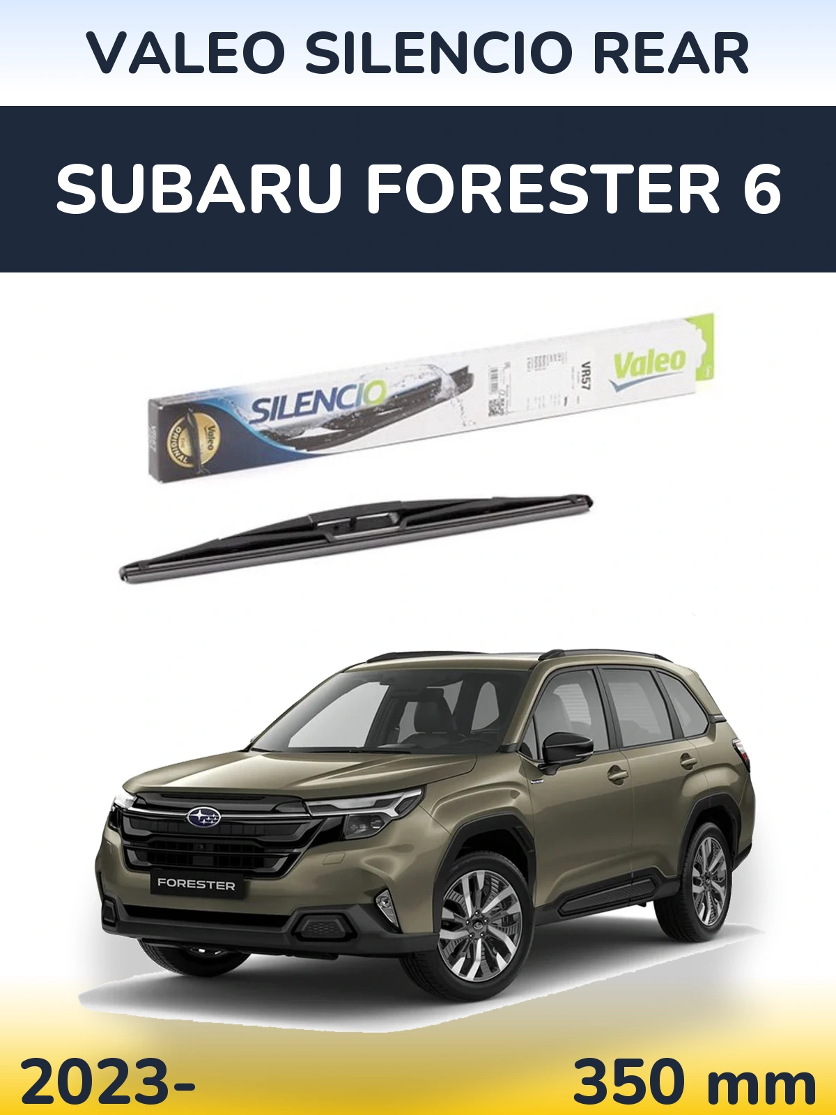 Torkarblad Valeo Silencio Rear för Subaru Forester 6