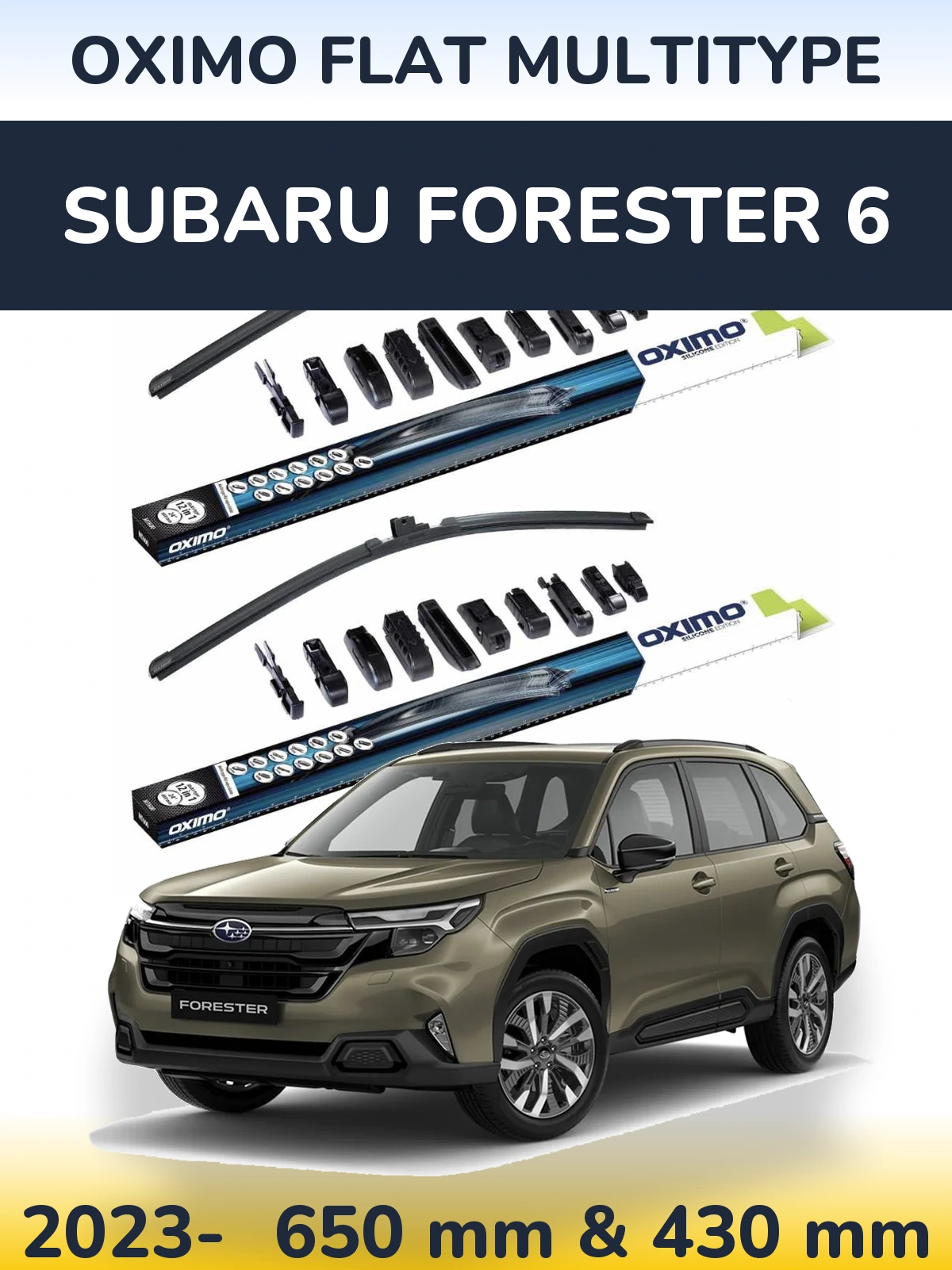 Torkarblad Oximo Flat MultiType för Subaru Forester 6