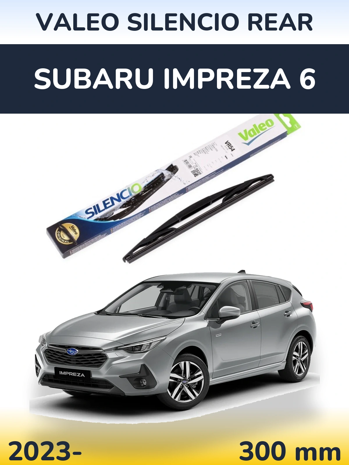 Torkarblad Valeo Silencio Rear för Subaru Impreza 6