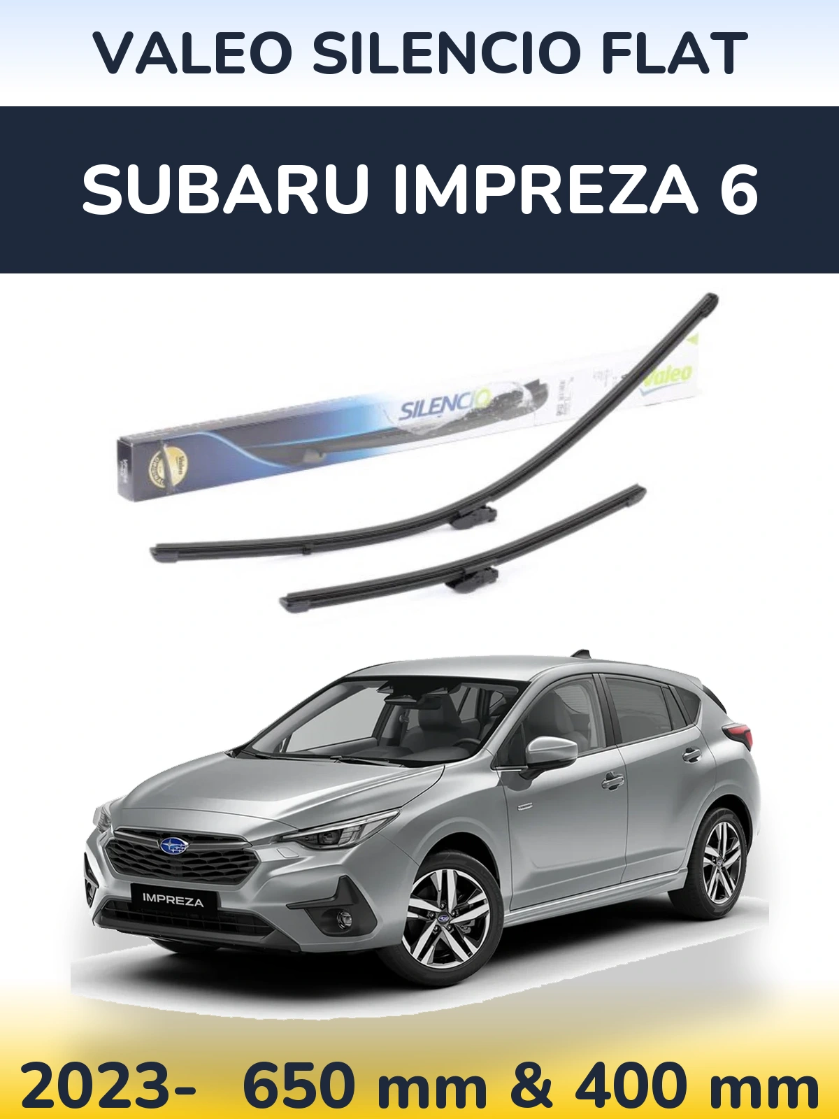 Torkarblad Valeo Silencio Flat för Subaru Impreza 6