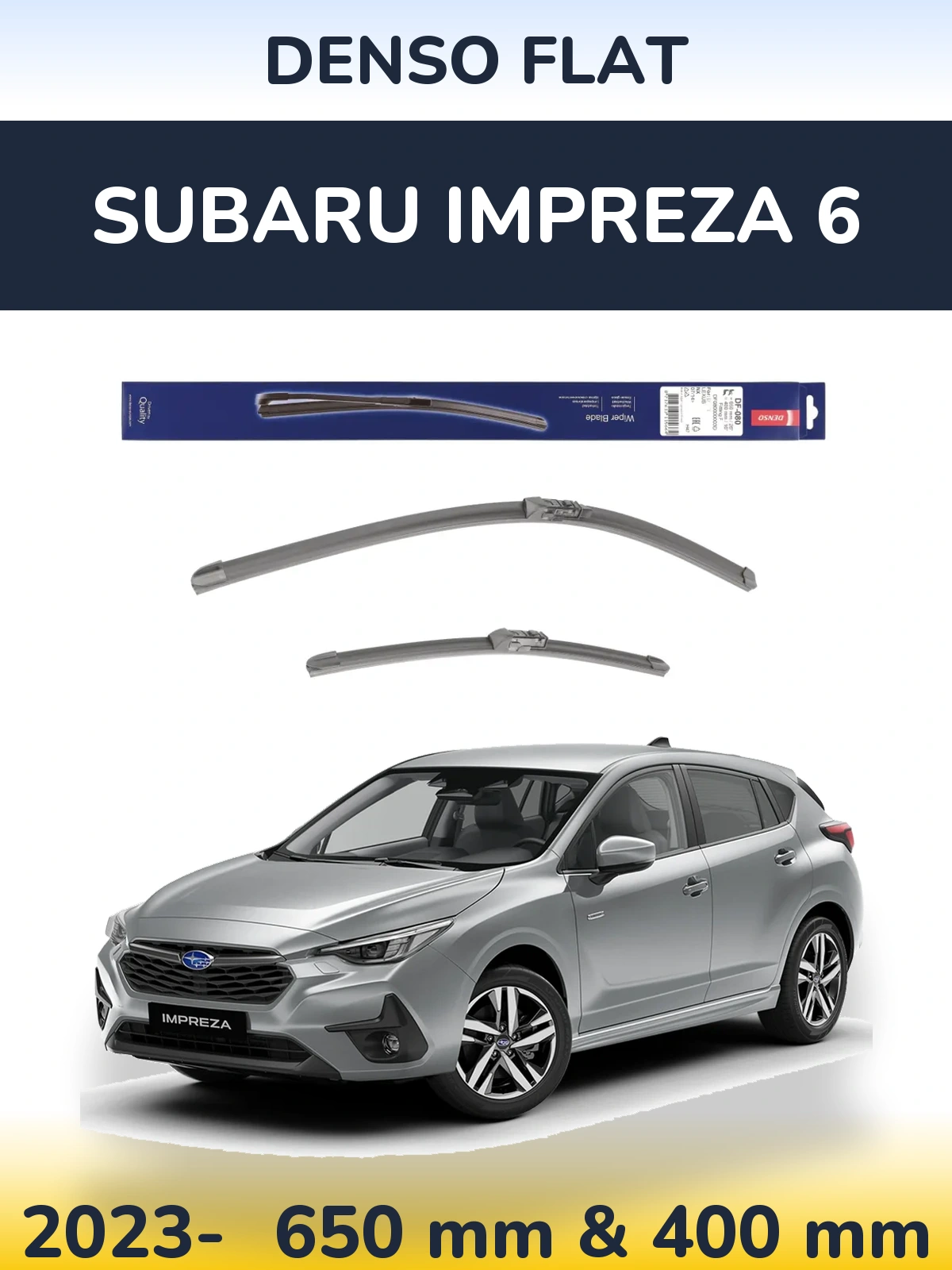 Torkarblad Denso Flat för Subaru Impreza 6