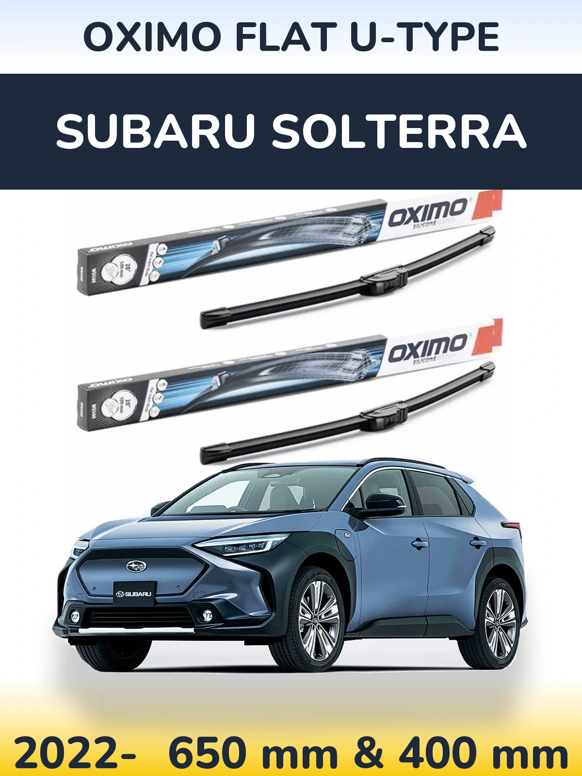 Torkarblad Oximo Flat U-type för Subaru Solterra