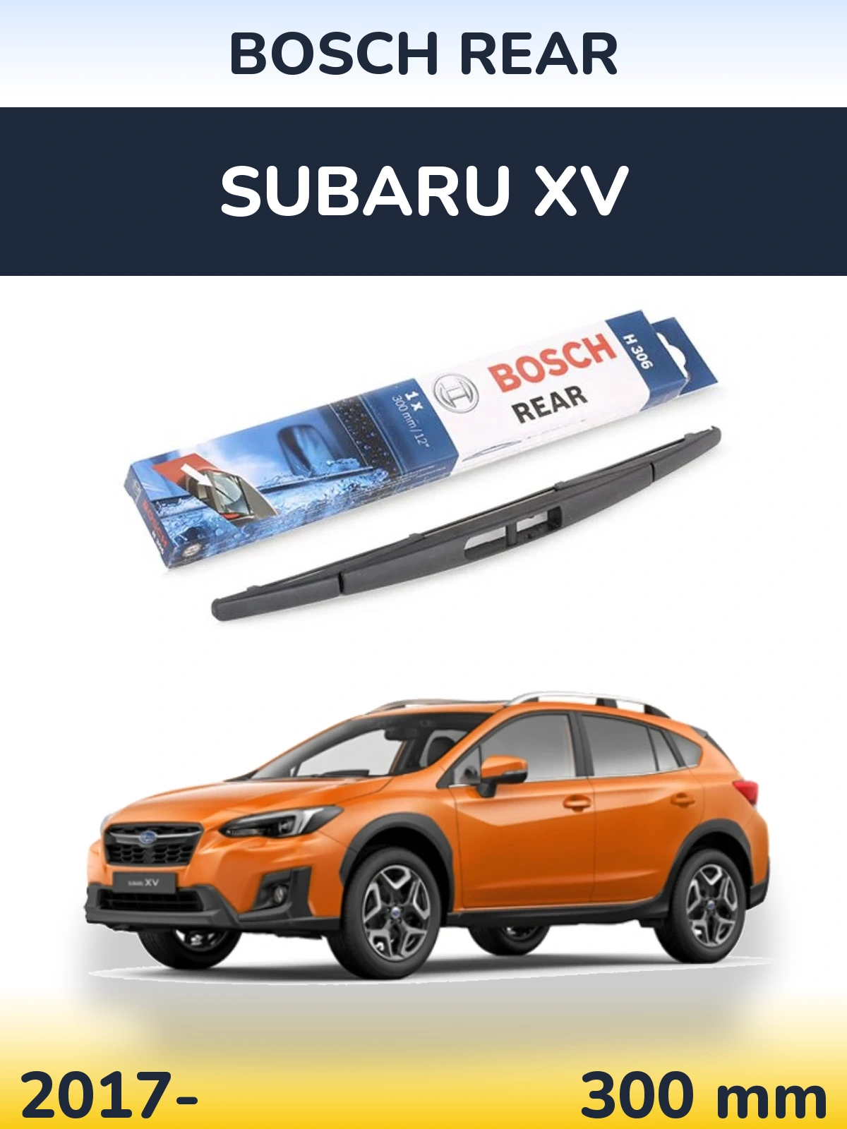 Torkarblad BOSCH Rear för Subaru XV