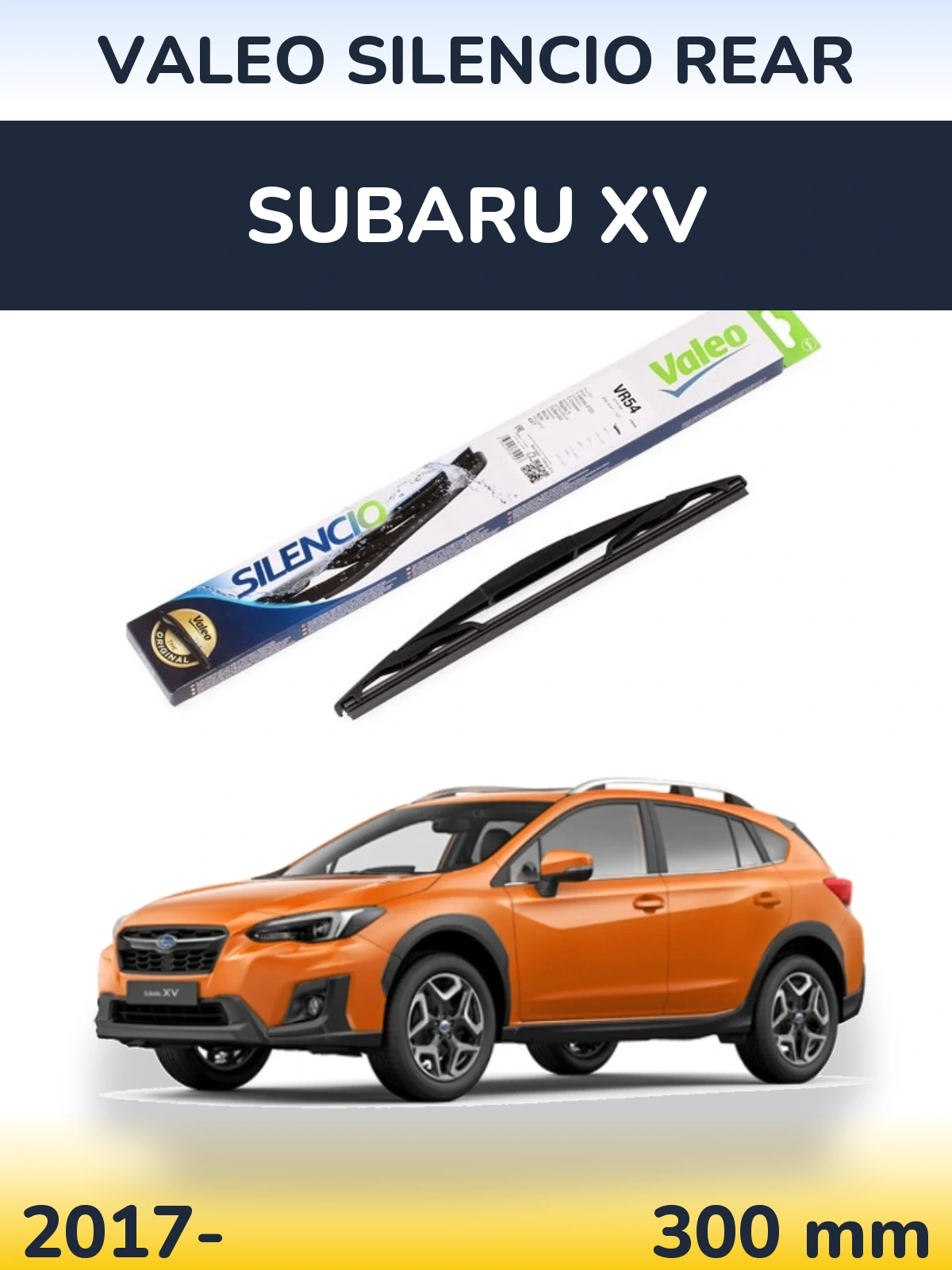 Torkarblad Valeo Silencio Rear för Subaru XV