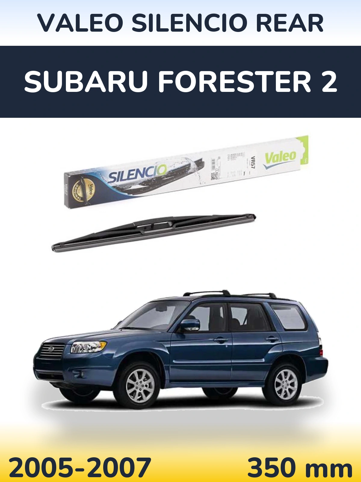 Torkarblad Valeo Silencio Rear för Subaru Forester 2