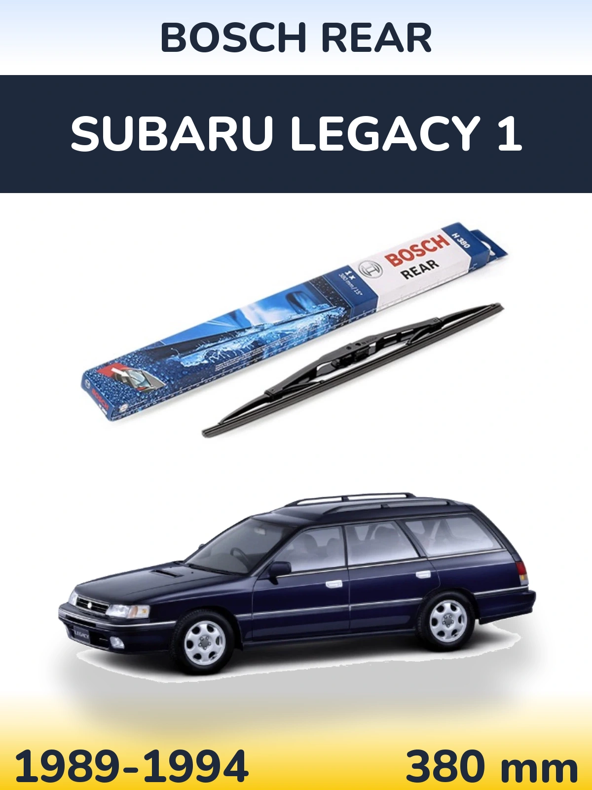 Torkarblad BOSCH Rear för Subaru Legacy 1