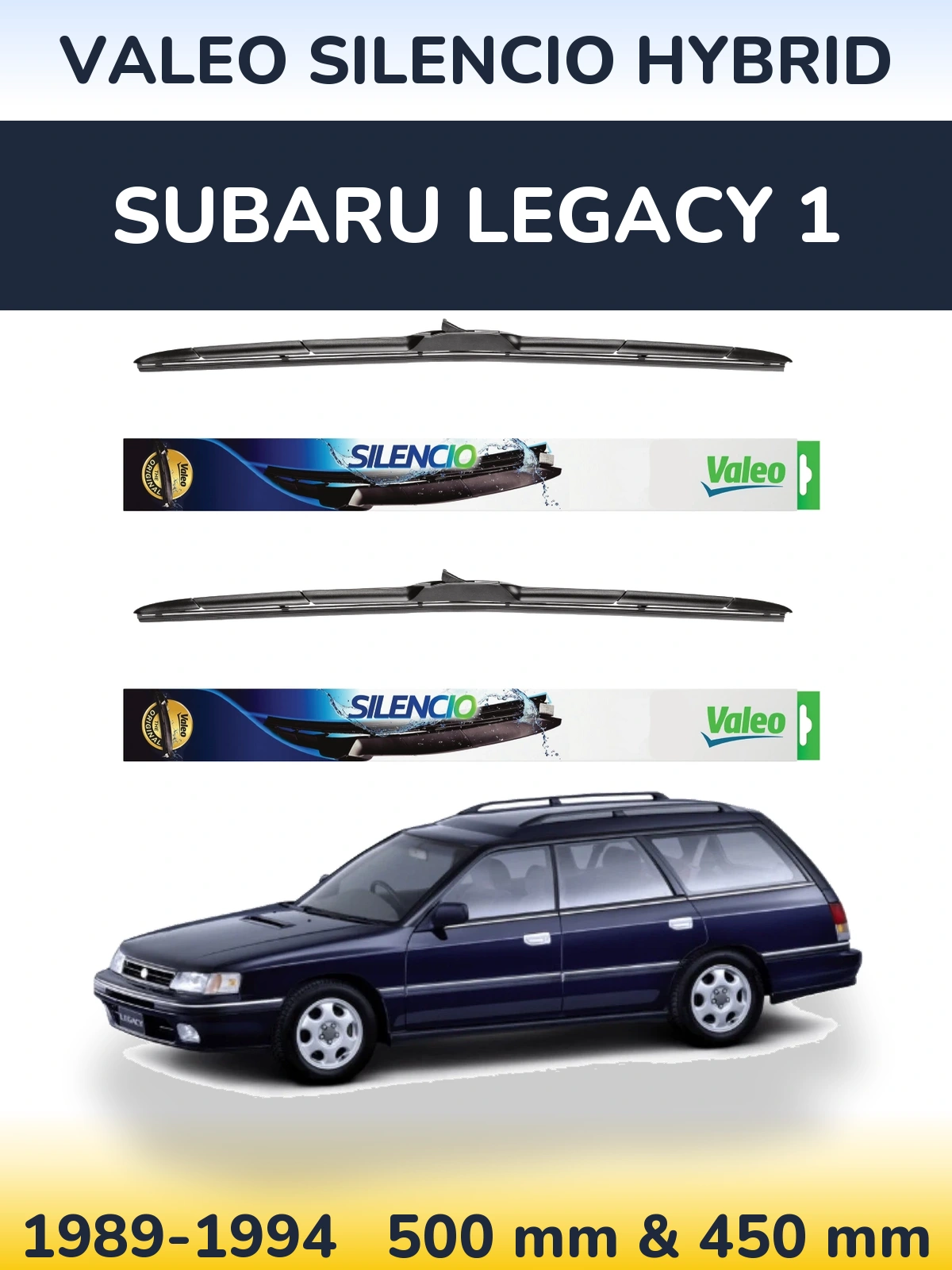 Torkarblad Valeo Silencio Hybrid för Subaru Legacy 1