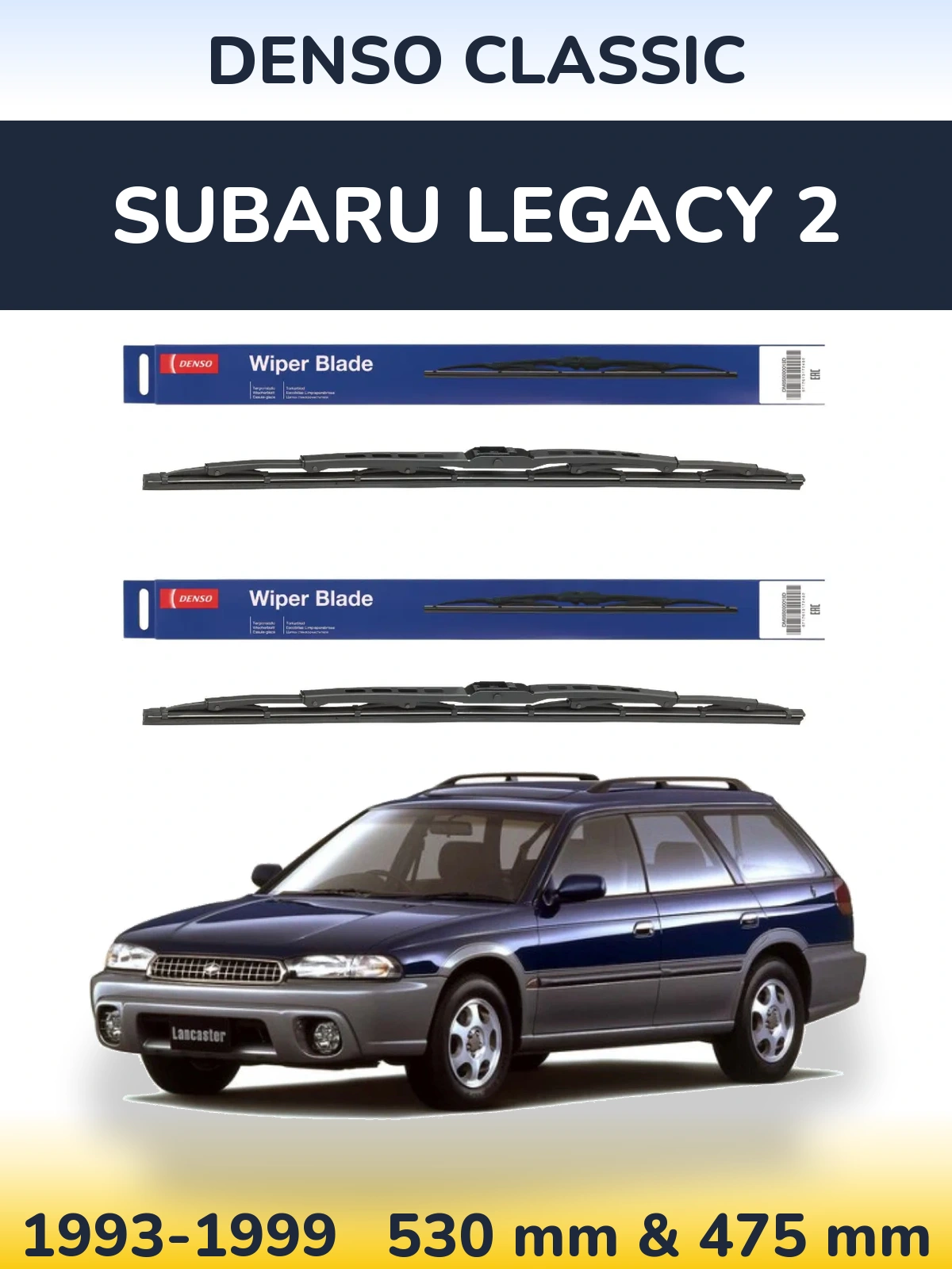 Torkarblad Denso Classic för Subaru Legacy 2