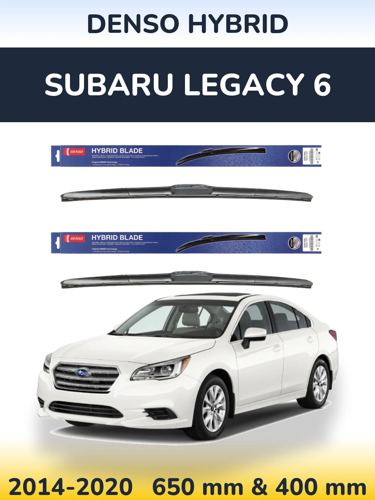 Torkarblad Denso Hybrid för Subaru Legacy 6