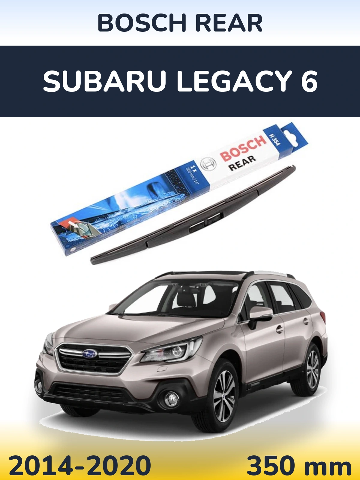Torkarblad BOSCH Rear för Subaru Legacy 6