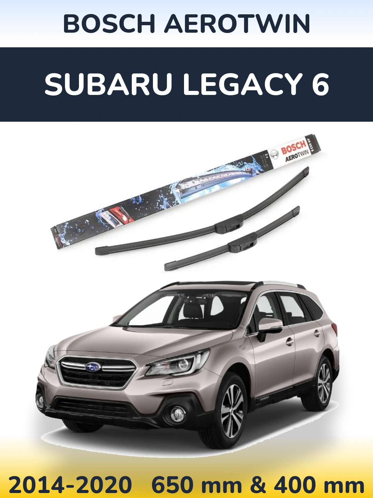 Torkarblad BOSCH AeroTwin för Subaru Legacy 6