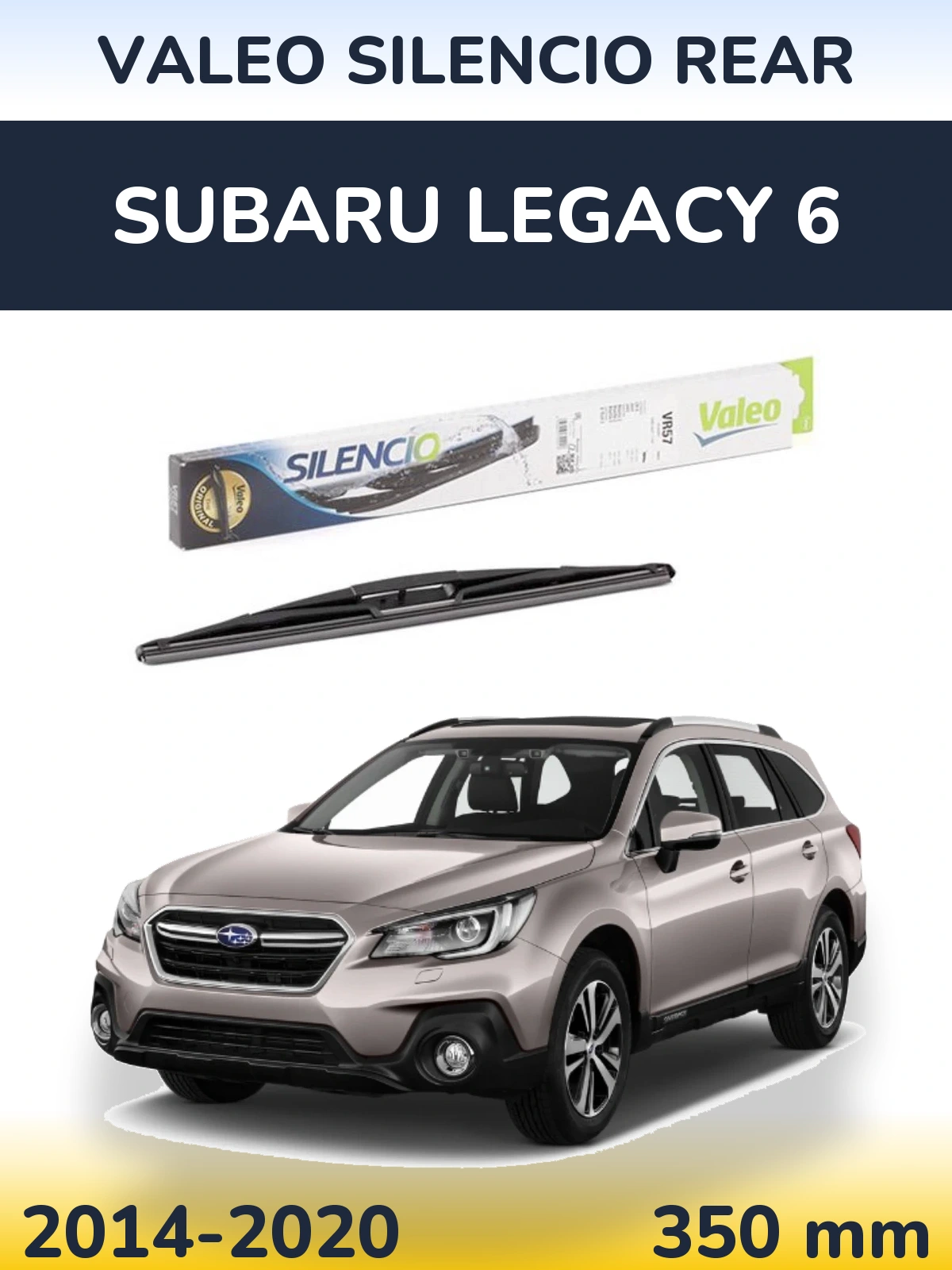 Torkarblad Valeo Silencio Rear för Subaru Legacy 6