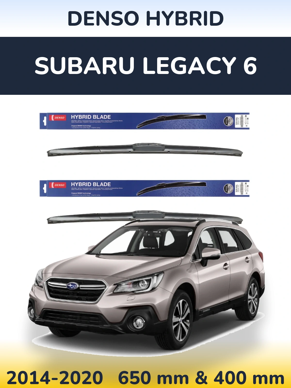 Torkarblad Denso Hybrid för Subaru Legacy 6