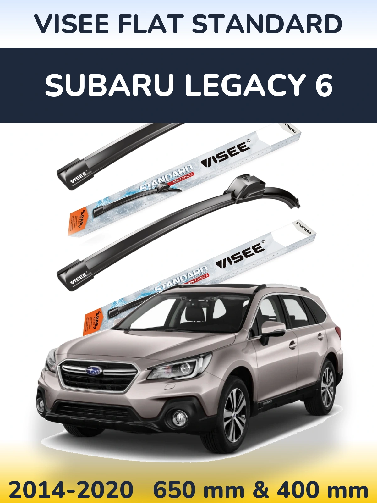 Torkarblad VISEE FLAT STANDARD för Subaru Legacy 6