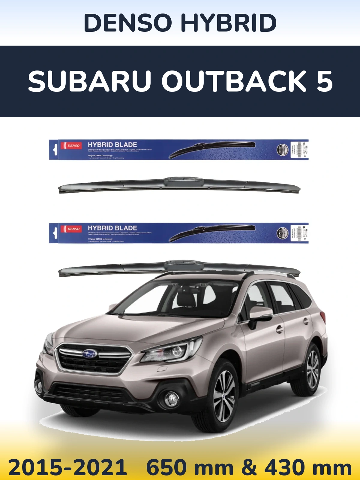 Torkarblad Denso Hybrid för Subaru Outback 5