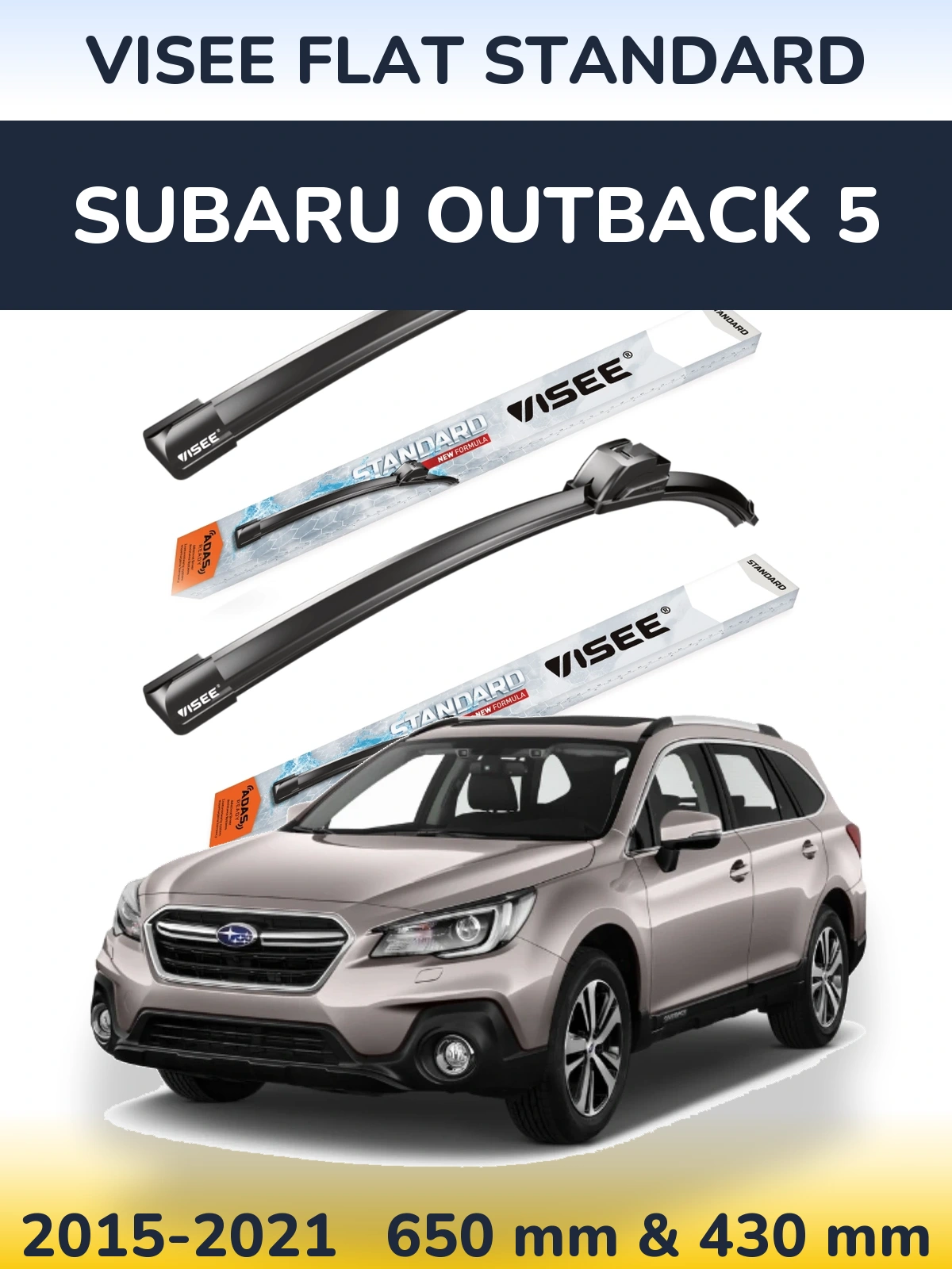 Torkarblad VISEE FLAT STANDARD för Subaru Outback 5