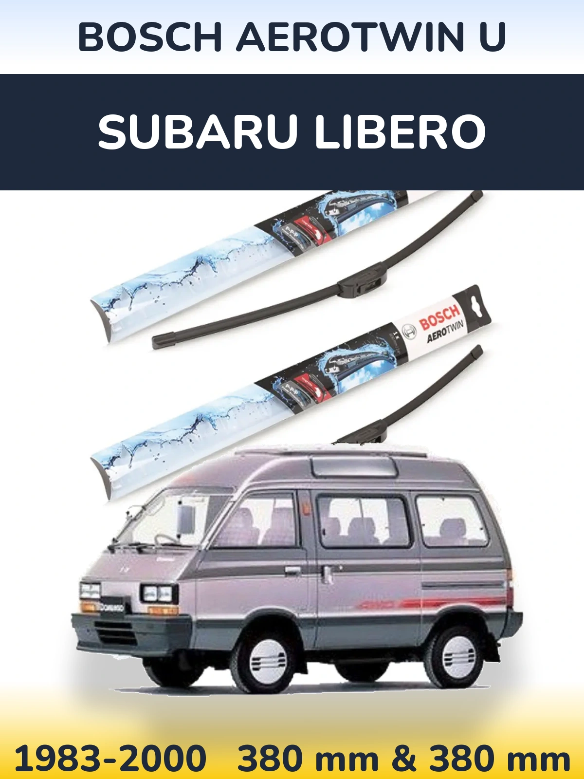 Torkarblad BOSCH AeroTwin U för Subaru Libero