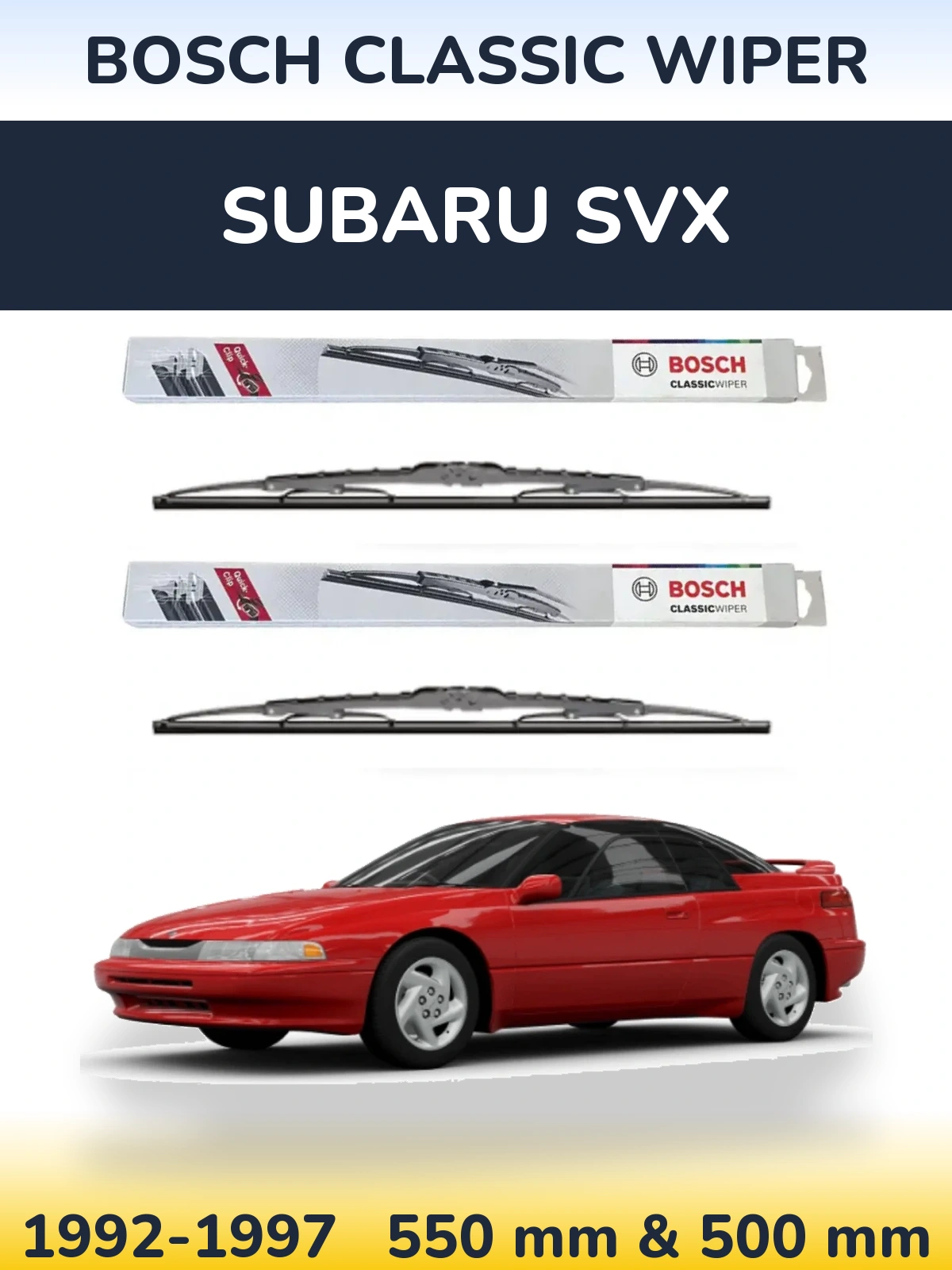 Torkarblad BOSCH Classic Wiper för Subaru SVX