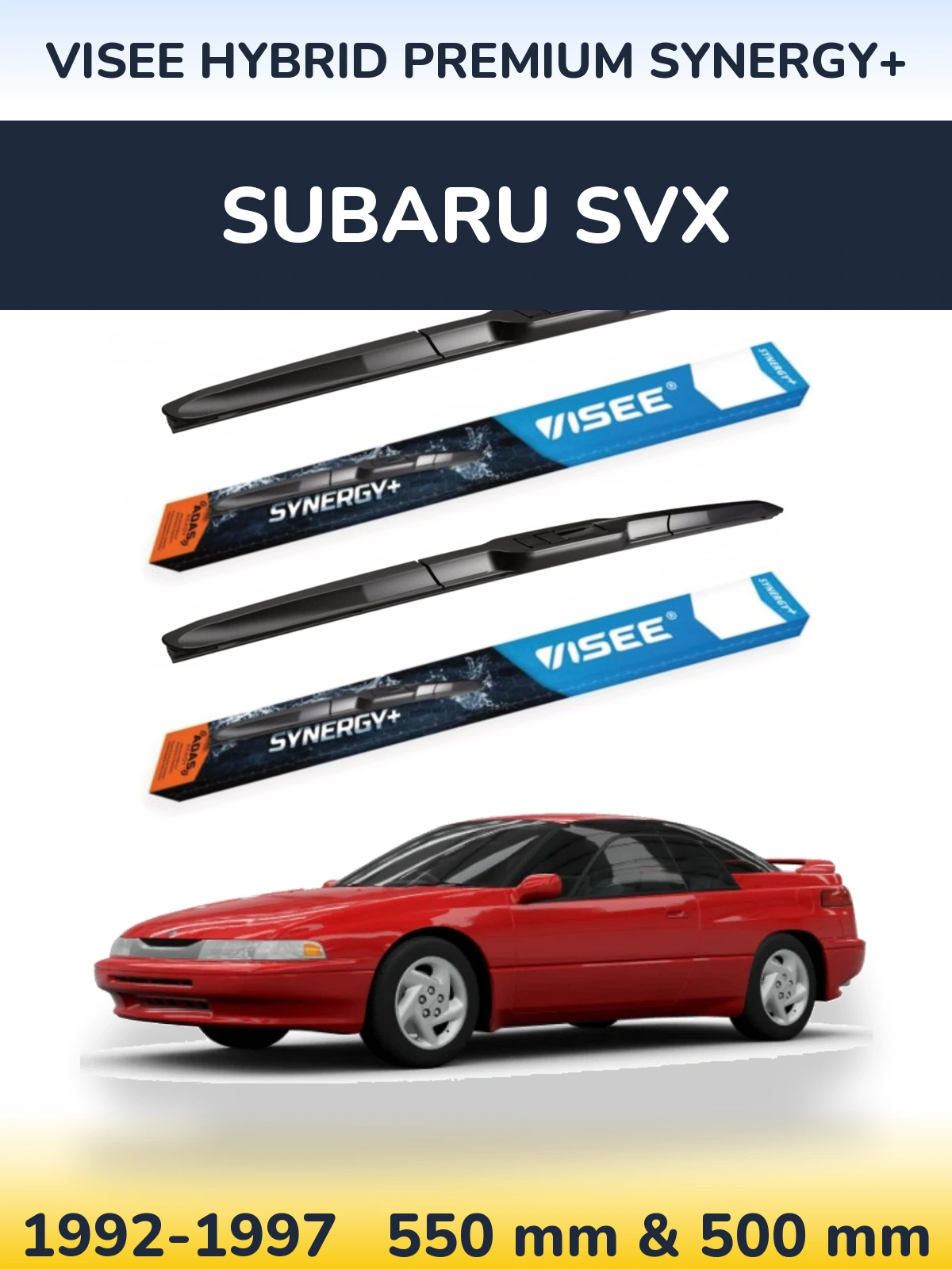 Torkarblad VISEE HYBRID PREMIUM SYNERGY+ för Subaru SVX