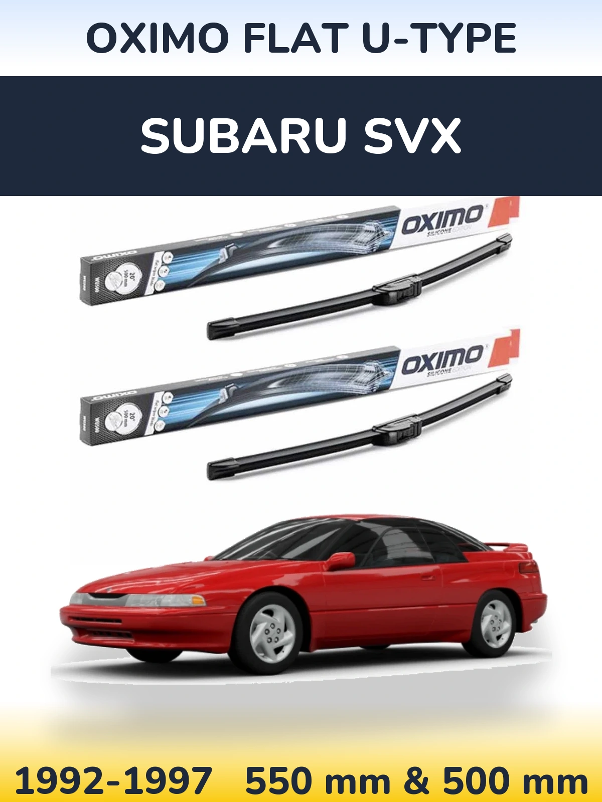 Torkarblad Oximo Flat U-type för Subaru SVX