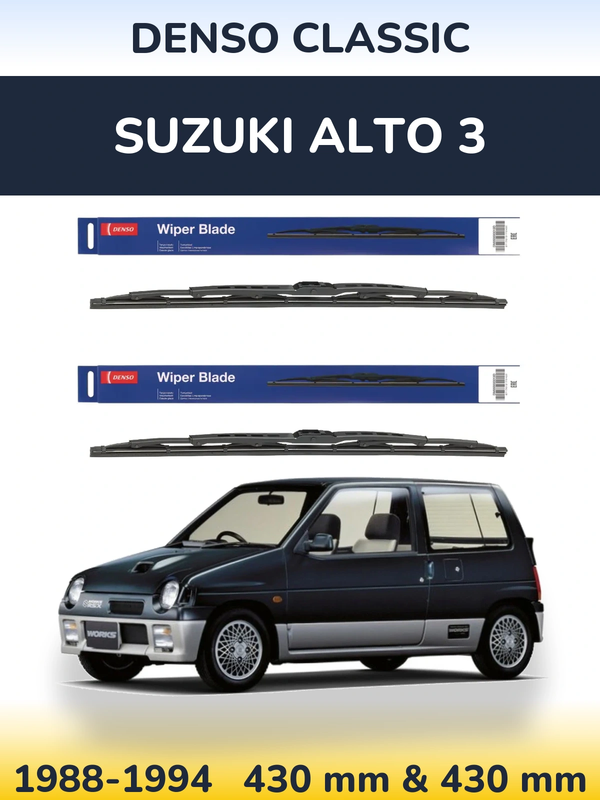 Torkarblad Denso Classic för Suzuki Alto 3
