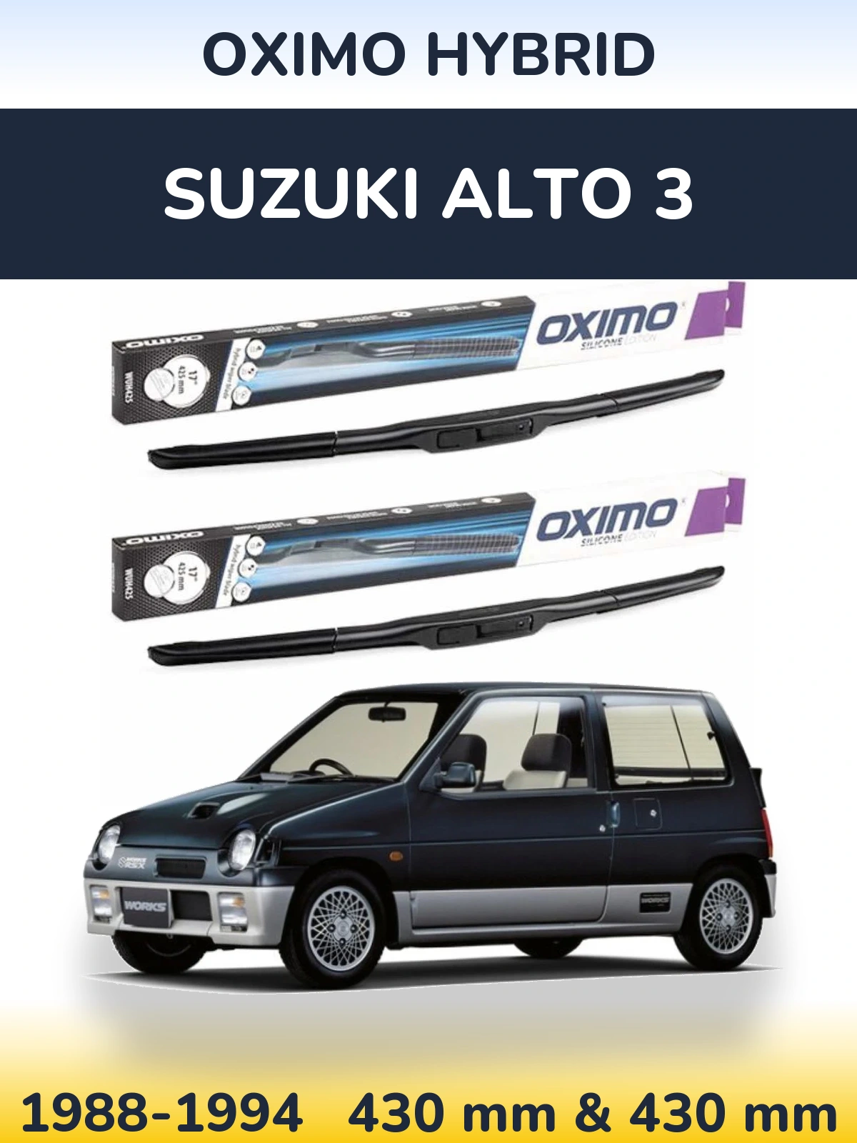 Torkarblad Oximo Hybrid för Suzuki Alto 3