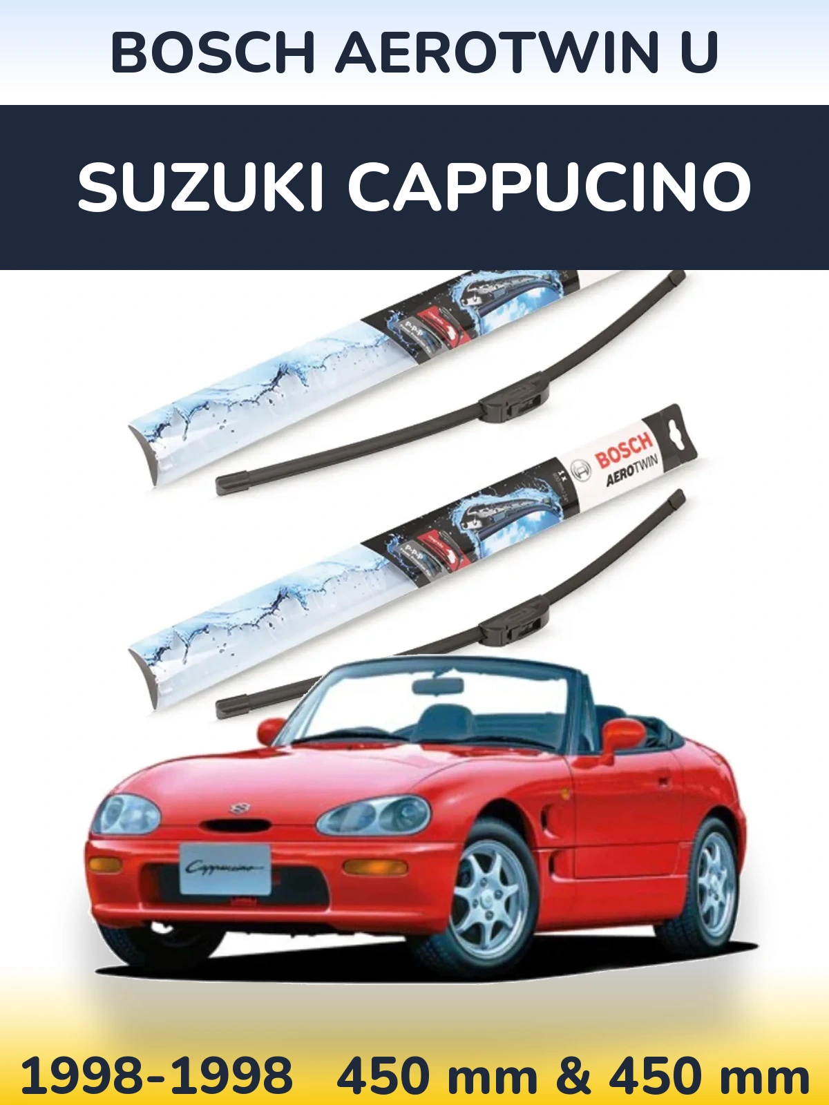Torkarblad BOSCH AeroTwin U för Suzuki Cappucino