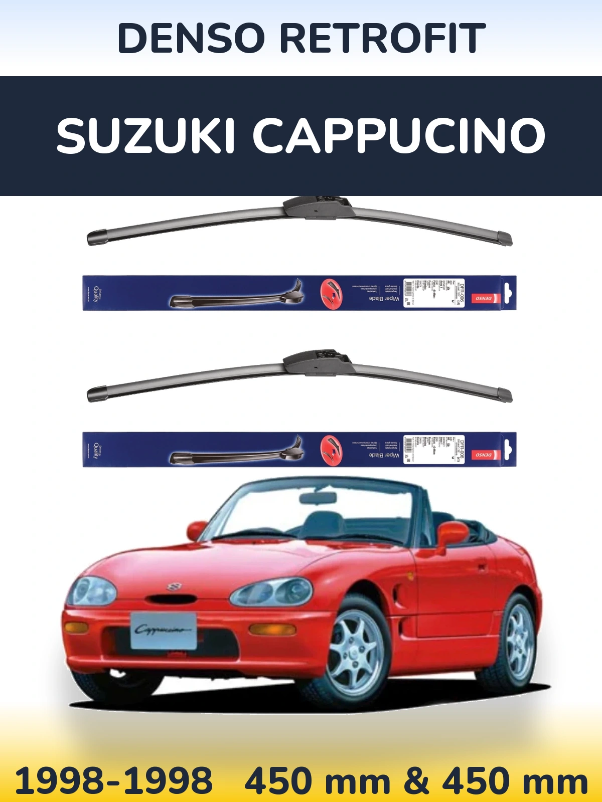 Torkarblad Denso Retrofit för Suzuki Cappucino