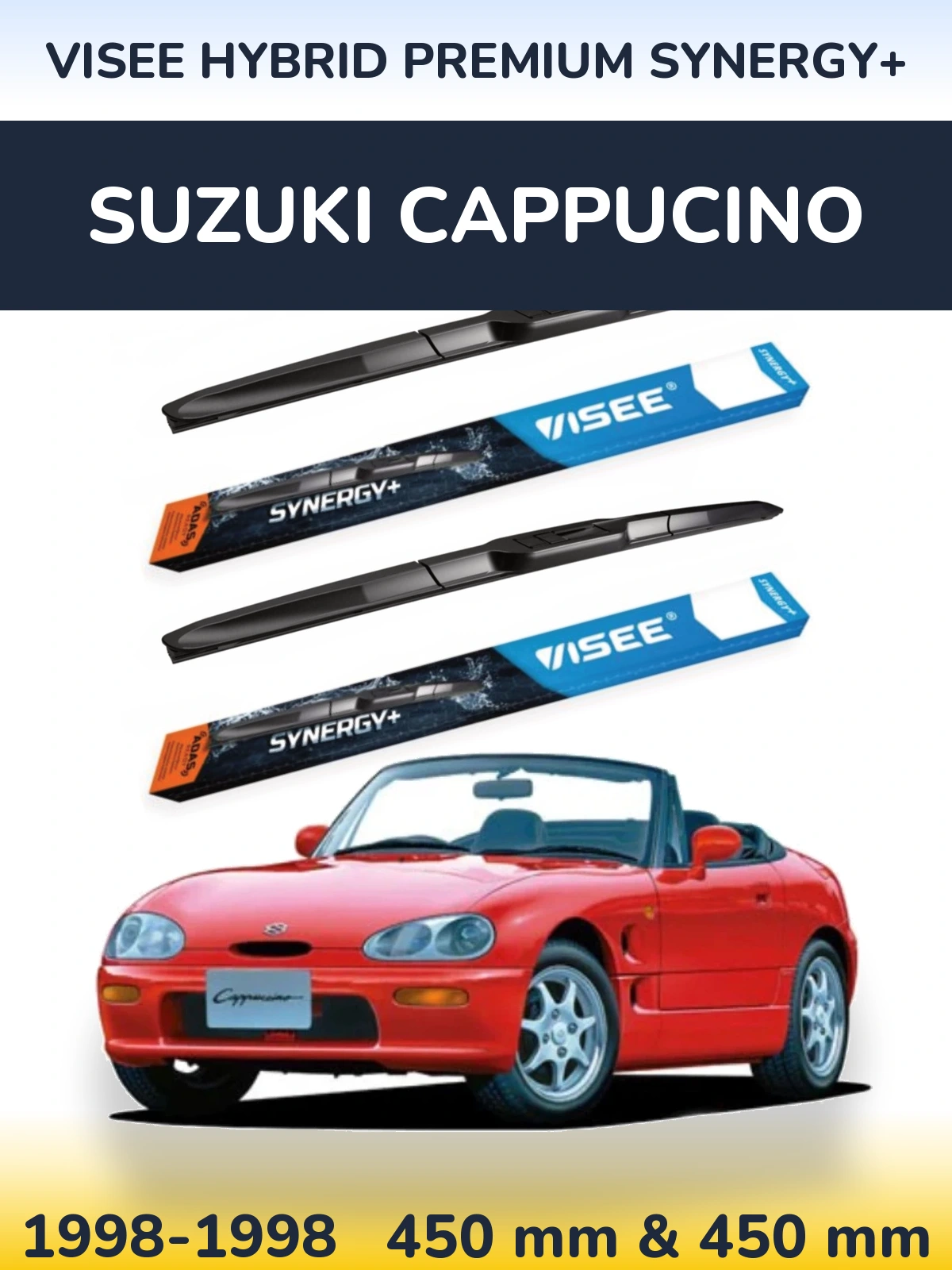 Torkarblad VISEE HYBRID PREMIUM SYNERGY+ för Suzuki Cappucino