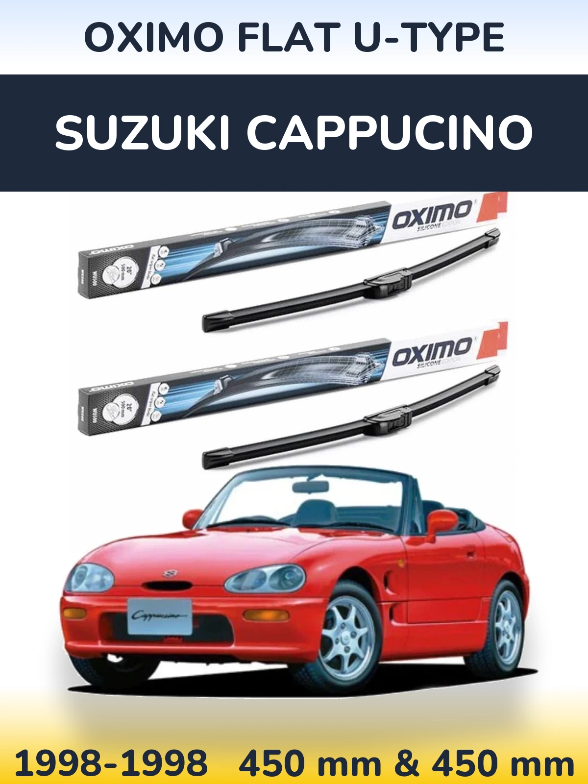Torkarblad Oximo Flat U-type för Suzuki Cappucino