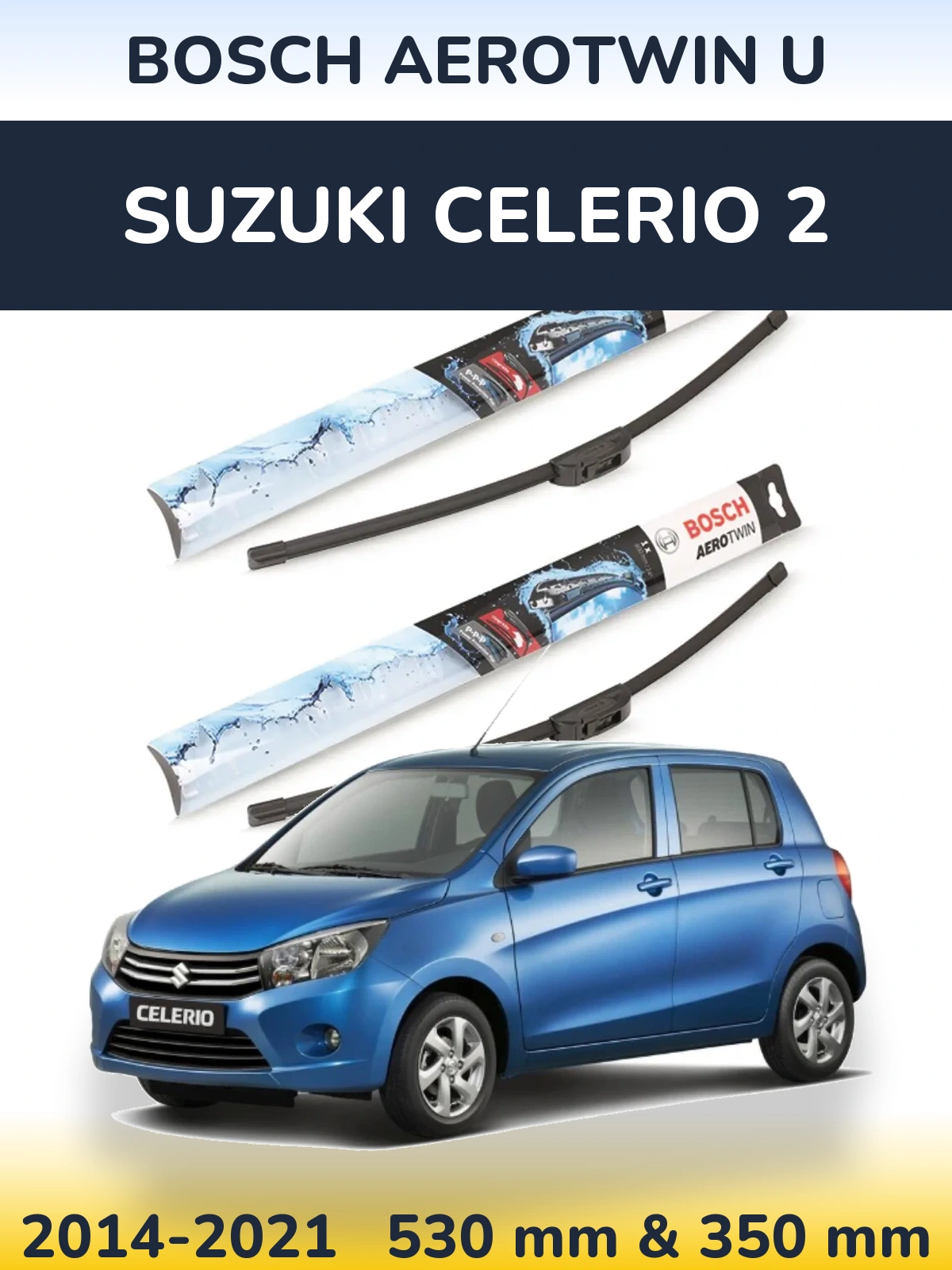 Torkarblad BOSCH AeroTwin U för Suzuki Celerio 2