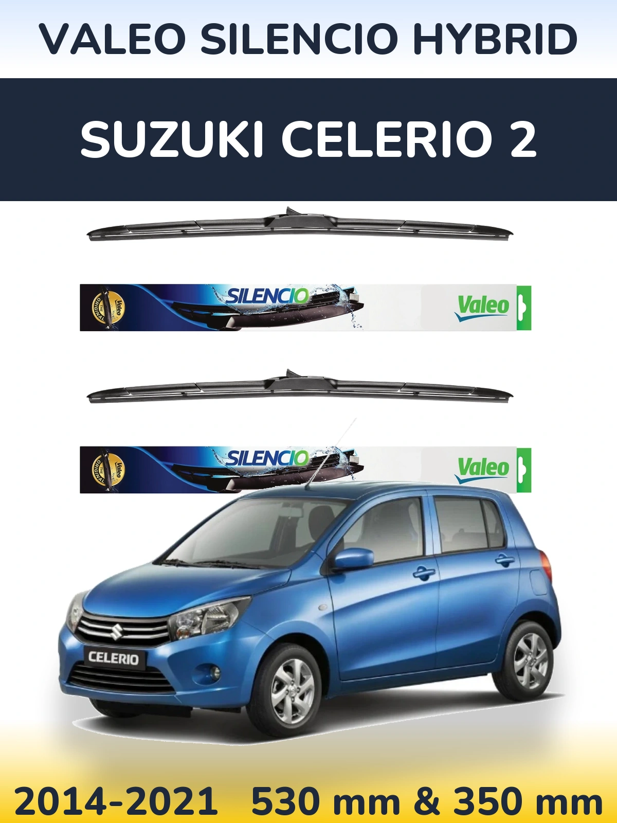 Torkarblad Valeo Silencio Hybrid för Suzuki Celerio 2
