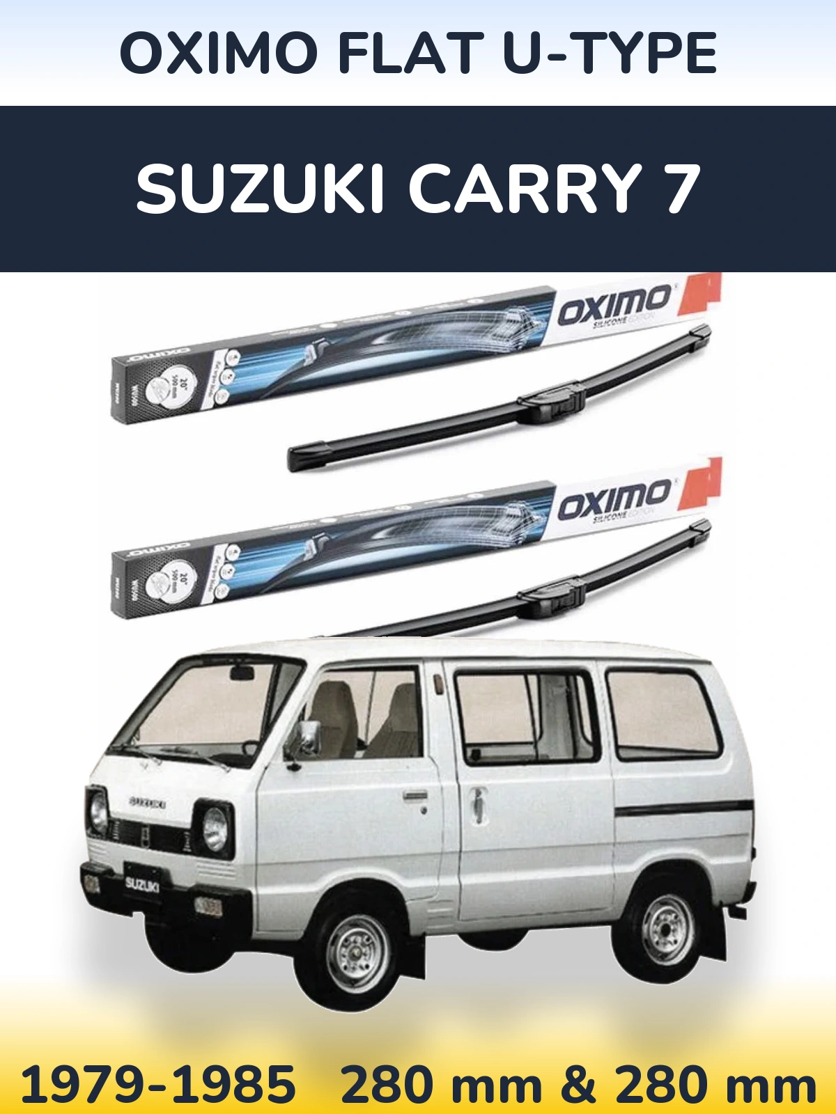 Torkarblad Oximo Flat U-type för Suzuki Carry 7