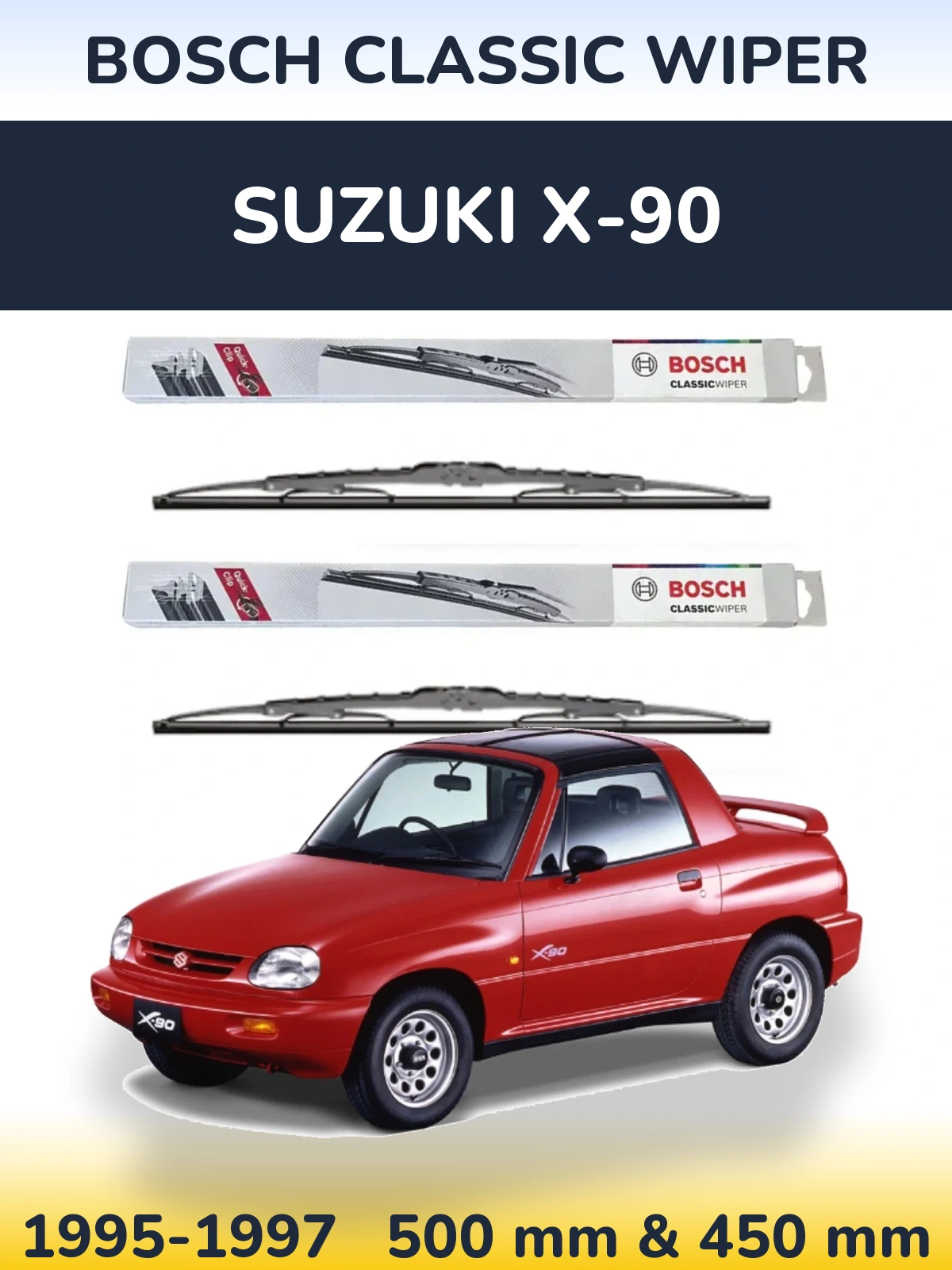 Torkarblad BOSCH Classic Wiper för Suzuki X-90
