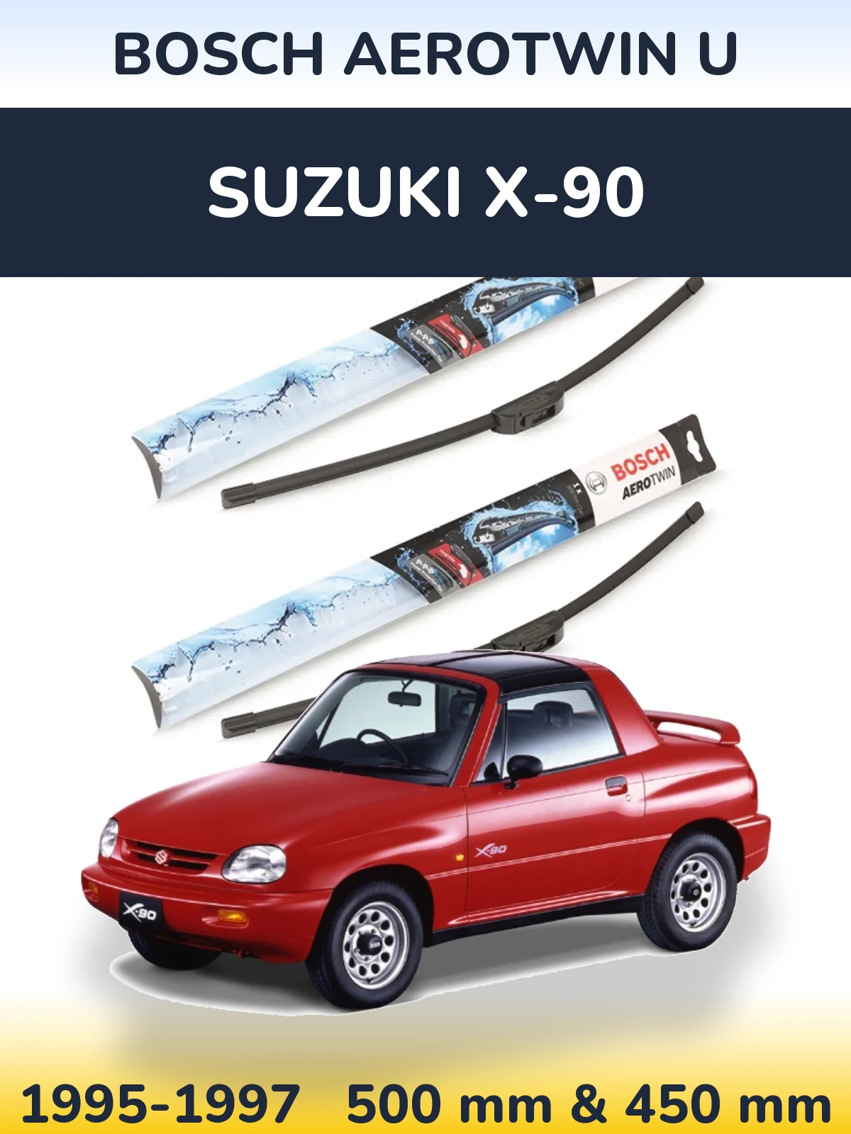 Torkarblad BOSCH AeroTwin U för Suzuki X-90