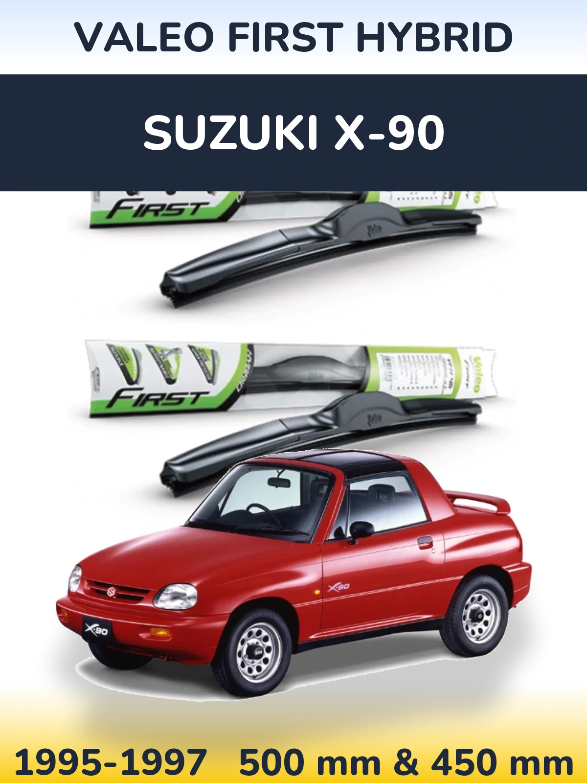 Torkarblad Valeo First Hybrid för Suzuki X-90