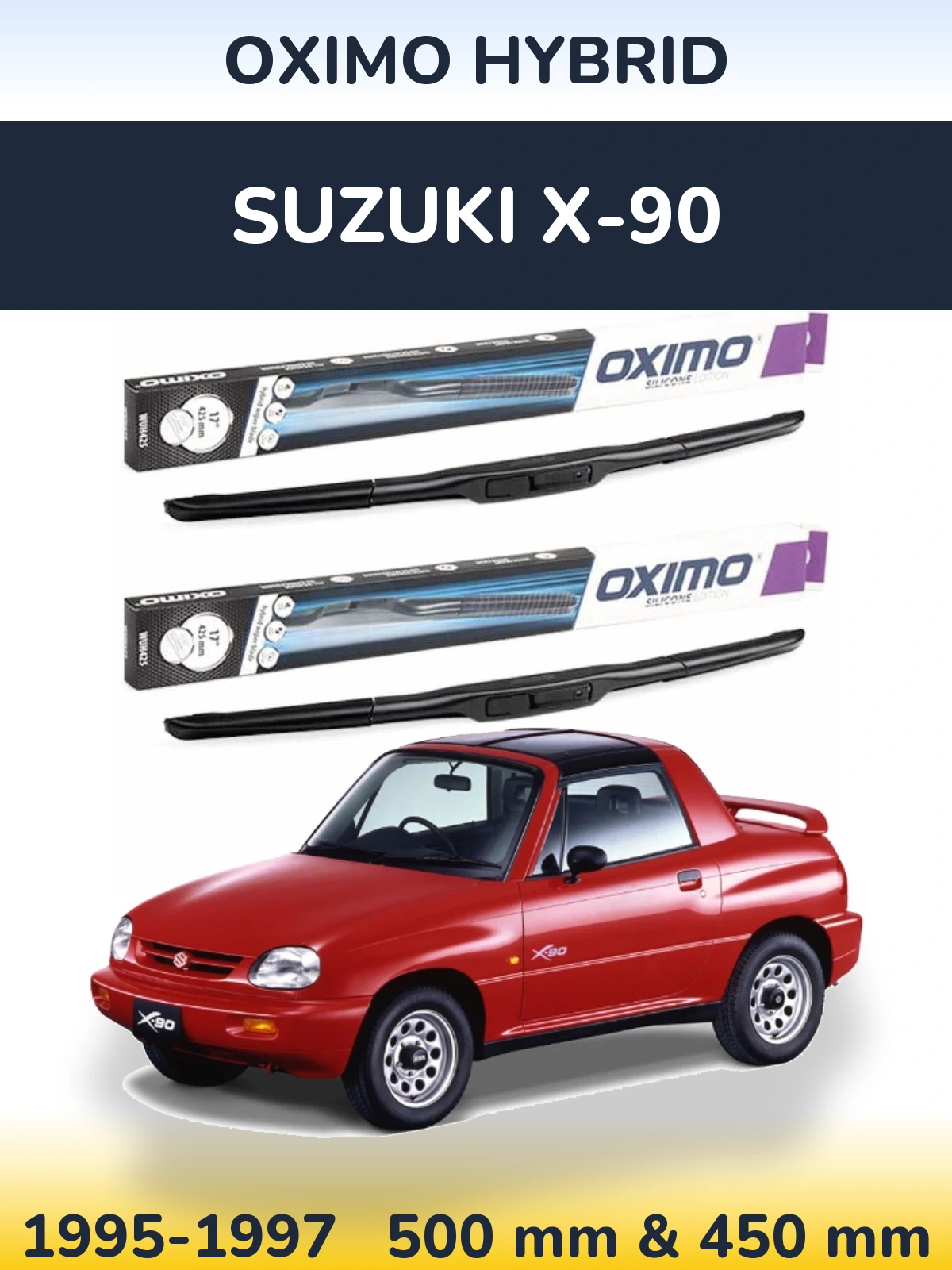 Torkarblad Oximo Hybrid för Suzuki X-90