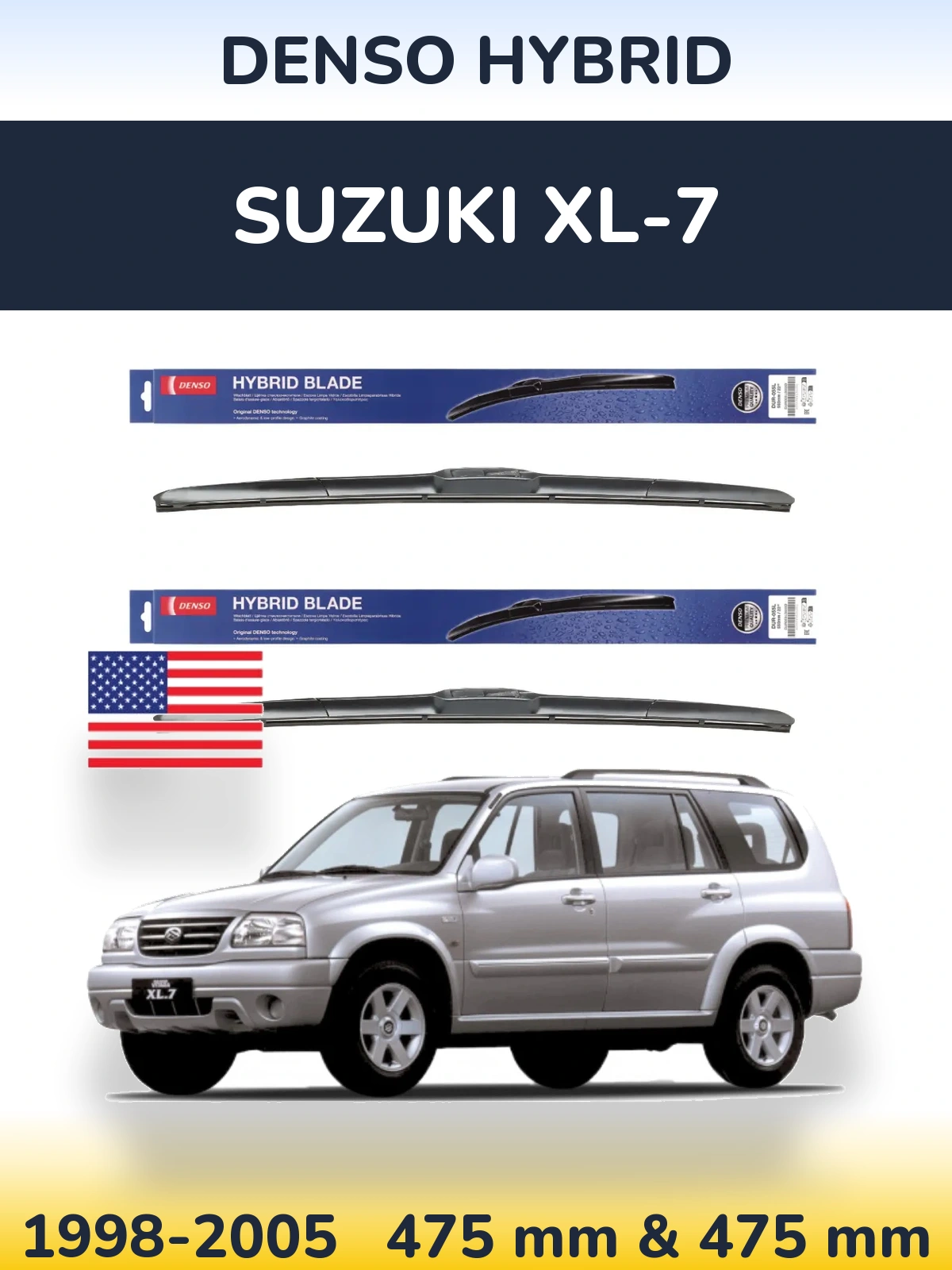 Torkarblad Denso Hybrid för Suzuki XL-7
