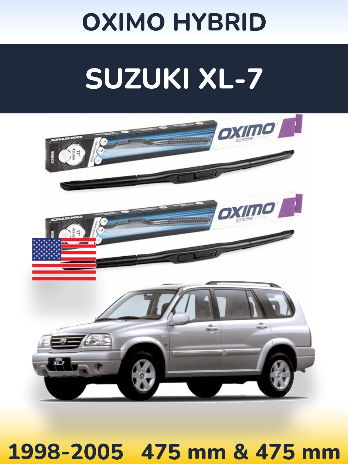 Torkarblad Oximo Hybrid för Suzuki XL-7