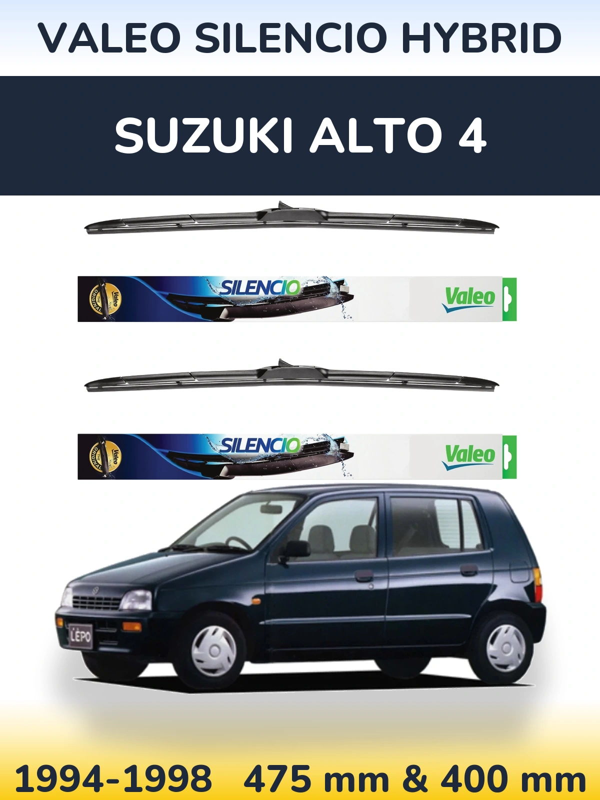 Torkarblad Valeo Silencio Hybrid för Suzuki Alto 4