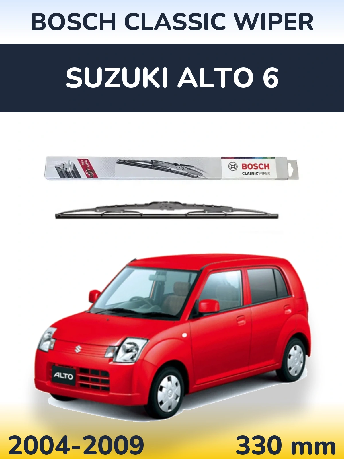 Torkarblad BOSCH Classic Wiper för Suzuki Alto 6